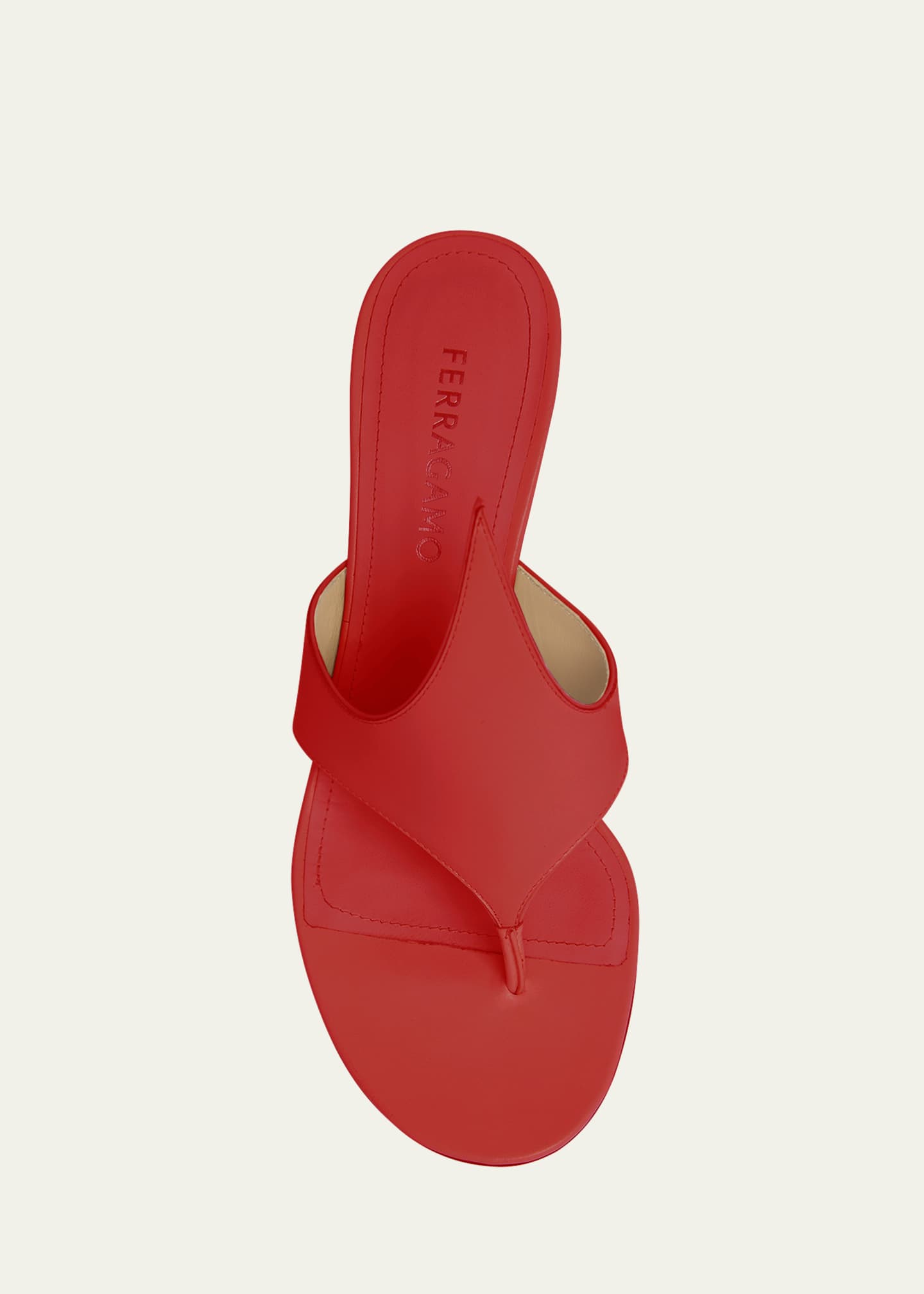 Ferragamo Lyrai Leather Sandals Image 4 of 4