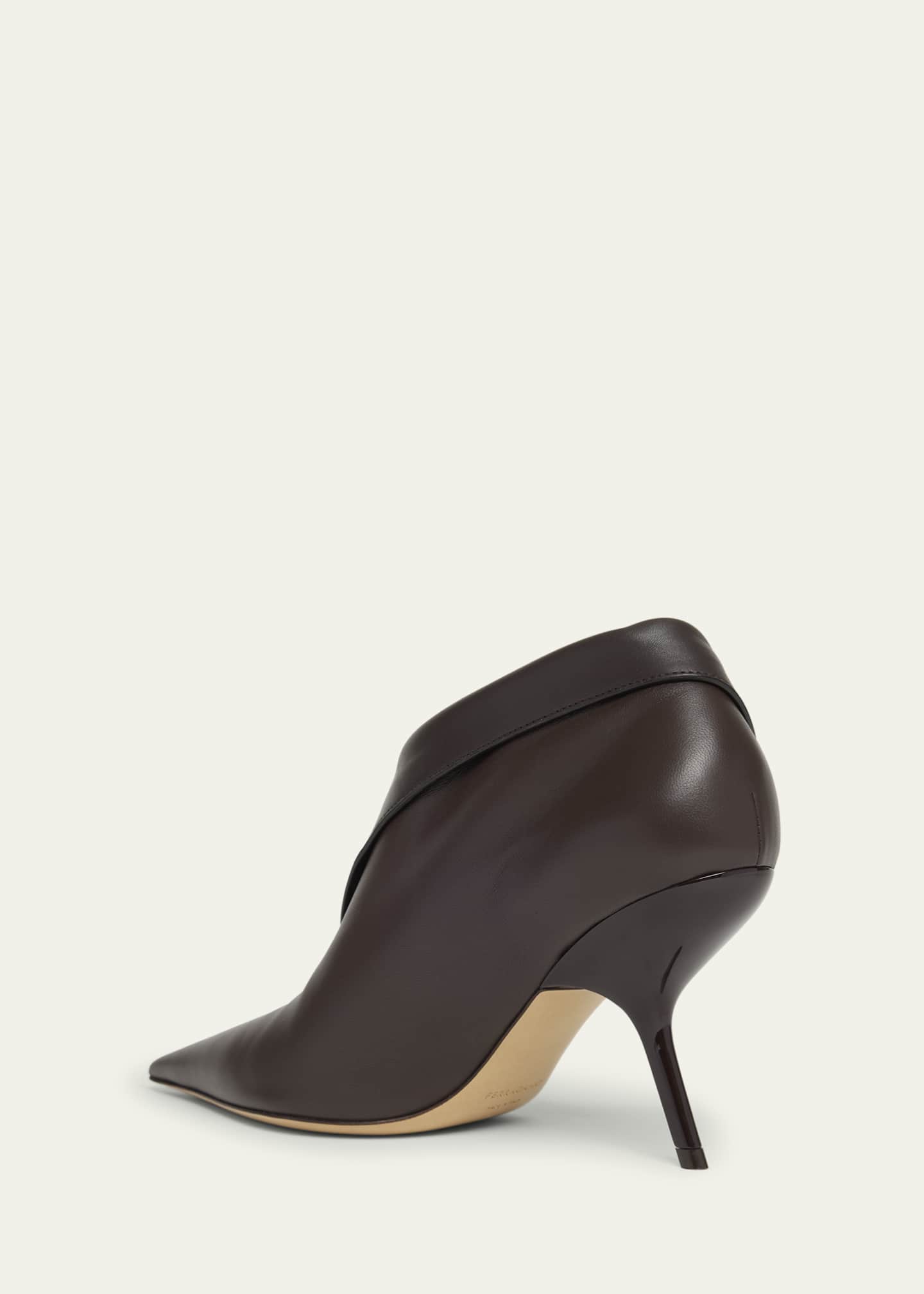 Ferragamo Litty Leather Bootie Pumps Image 2 of 4