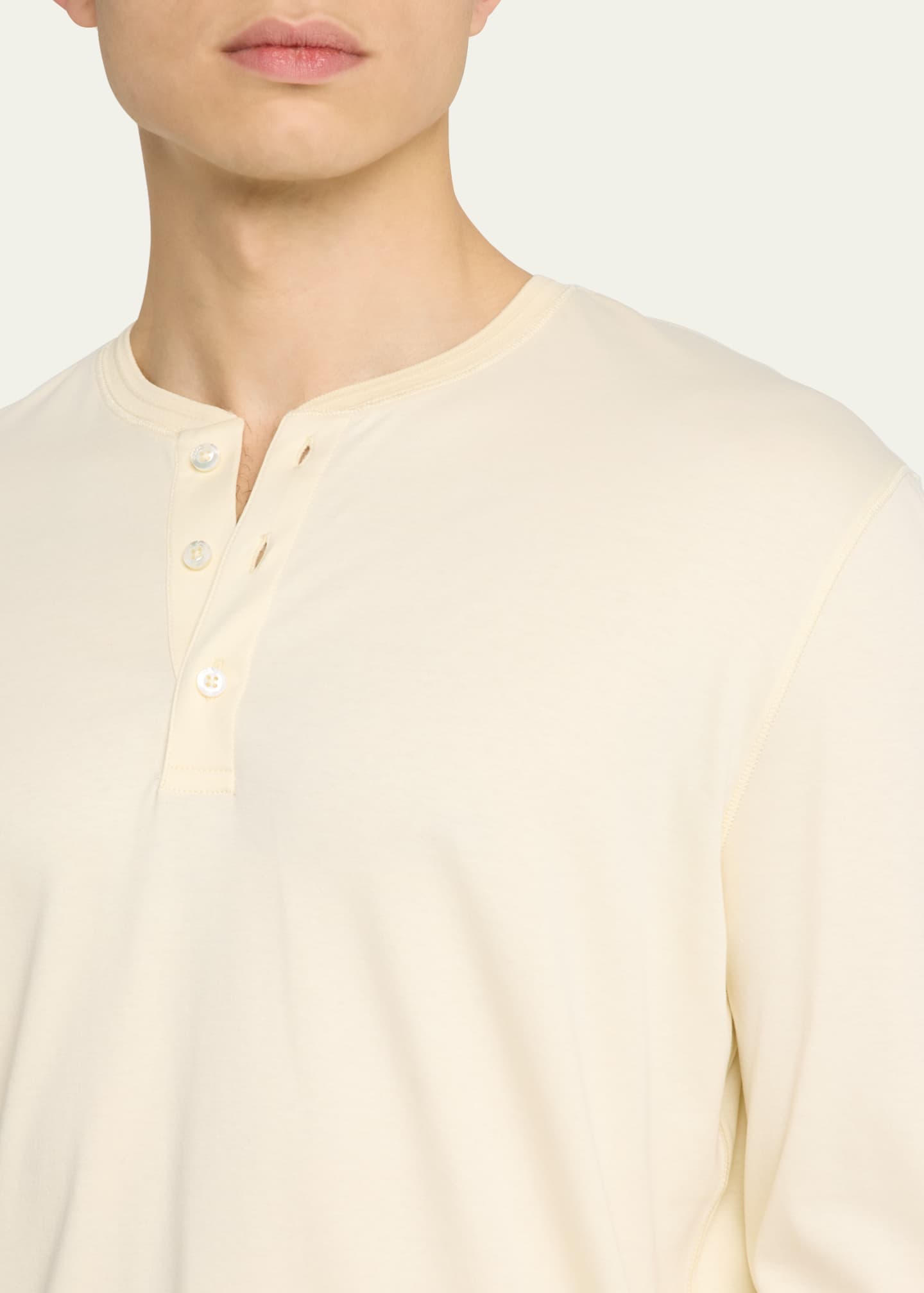 Ralph Lauren Purple Label Men's Interlock Henley Shirt Image 5 of 6