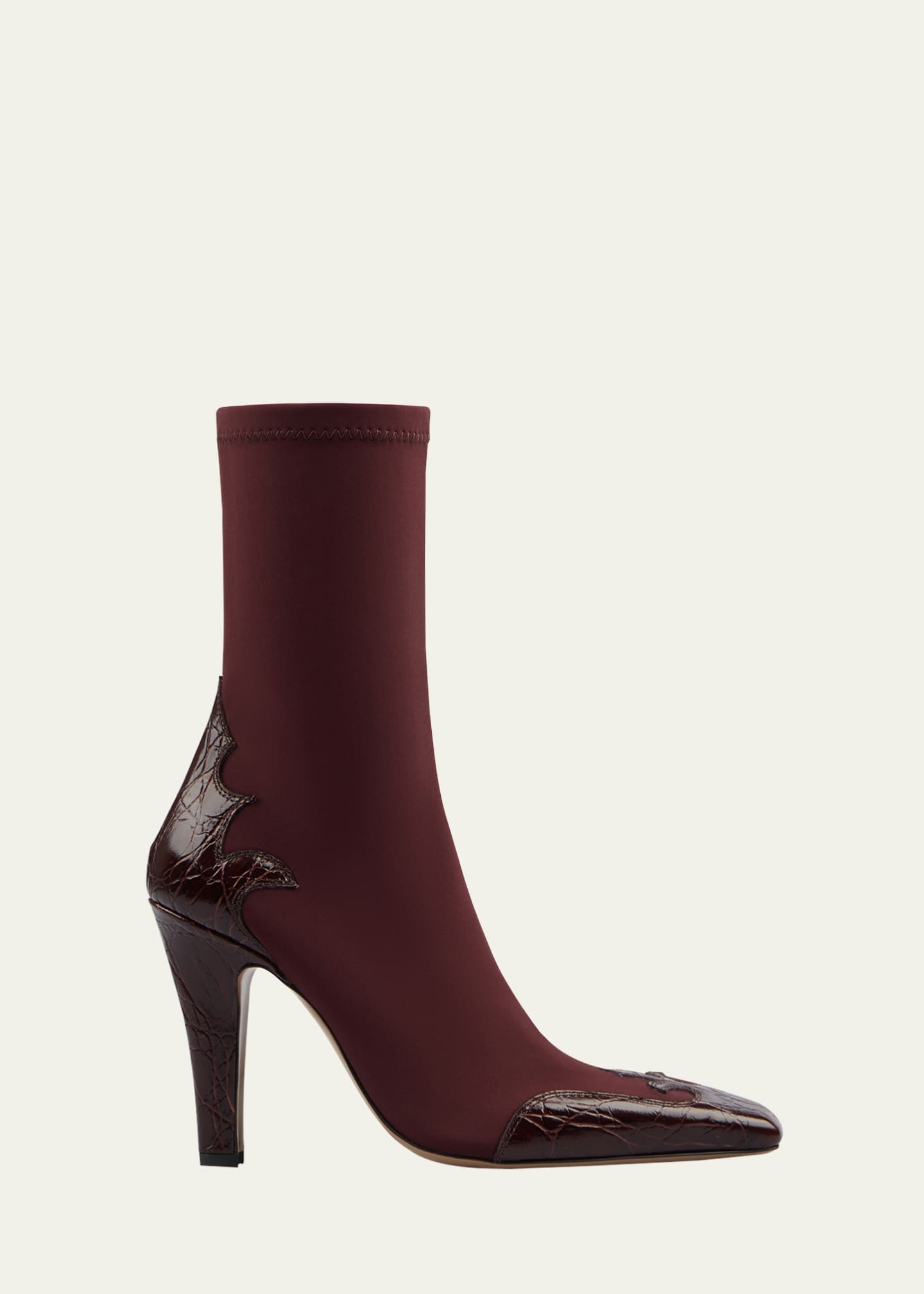 Paris Texas Belle Stretch Leather Western Booties