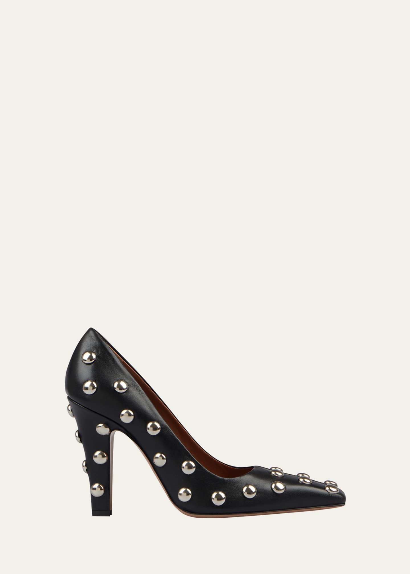 Paris Texas Belle Studded Leather Pumps