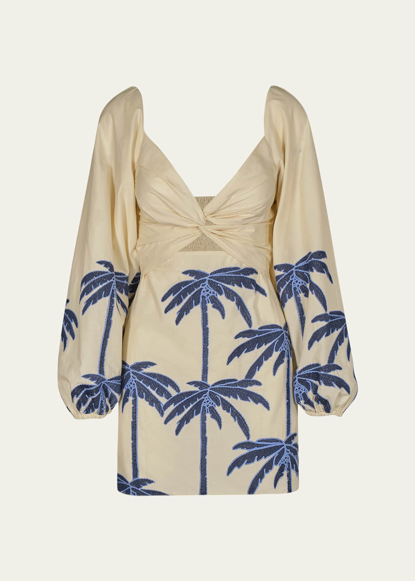 The Power of the Sea Embroidered Mini Dress