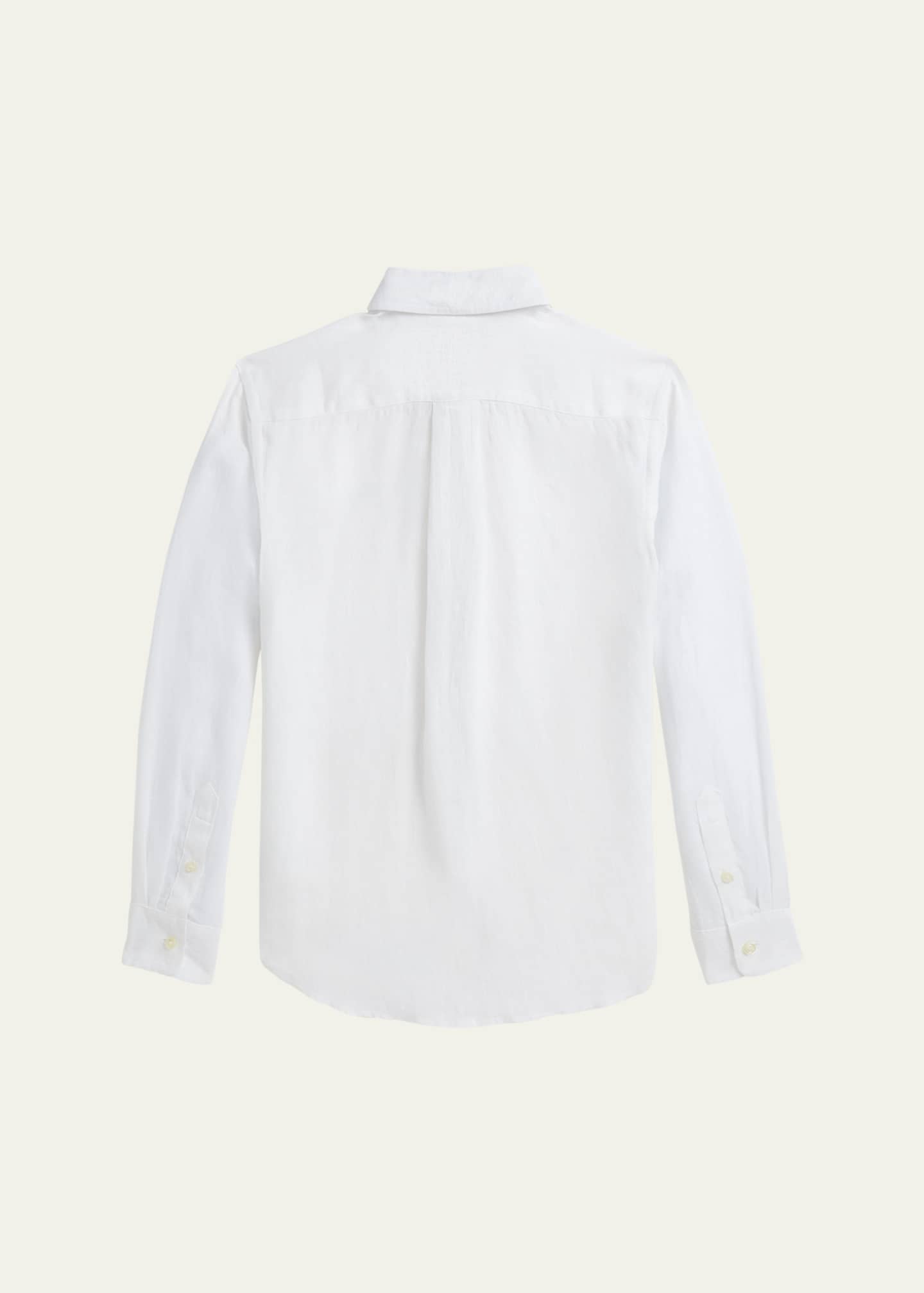 Ralph Lauren Childrenswear Boy's Classic Embroidered Sport Shirt, Size S-XL Image 2 of 2