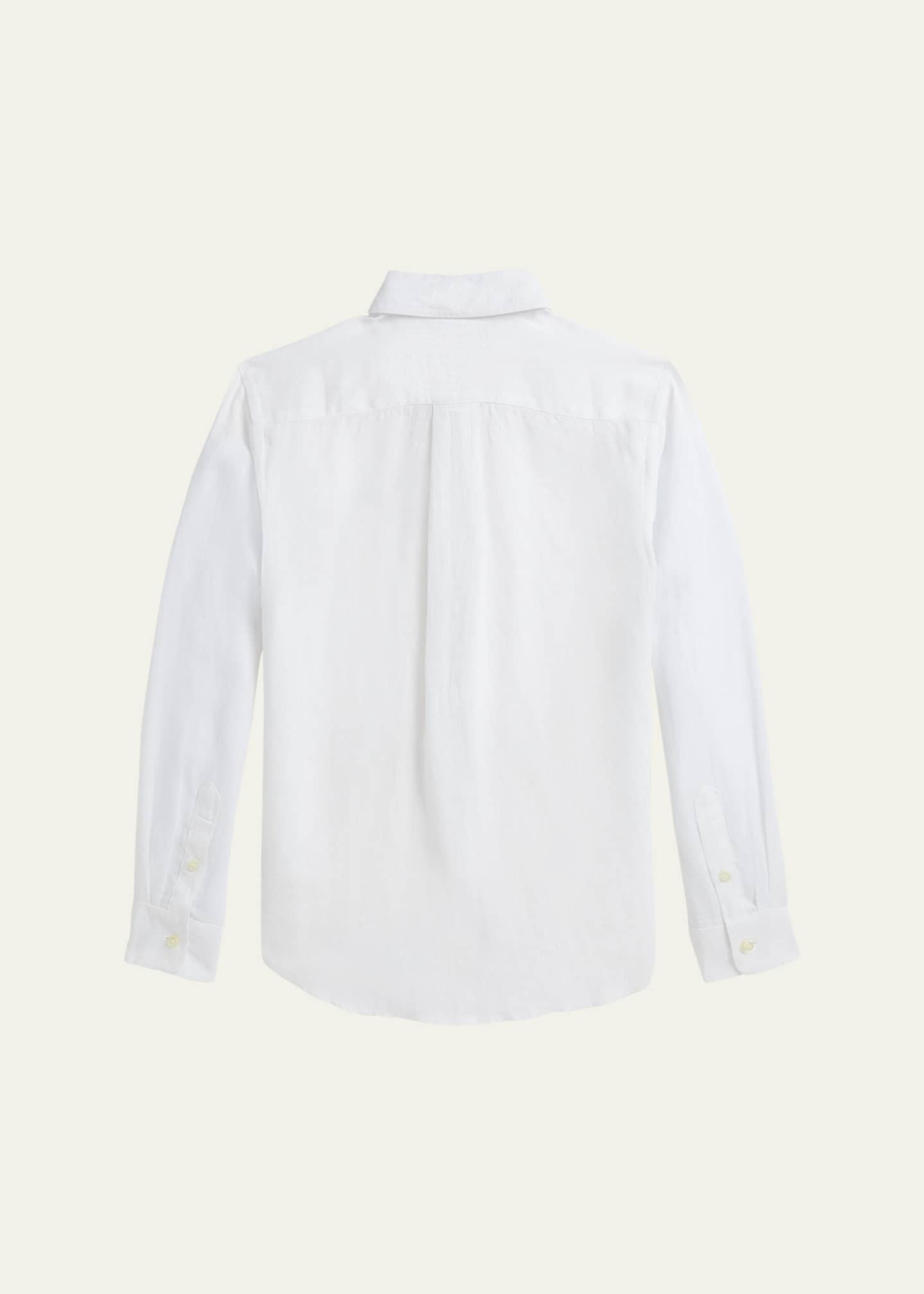 Ralph Lauren Childrenswear Boy's Classic Embroidered Sport Shirt, Size 2-7 Image 2 of 2