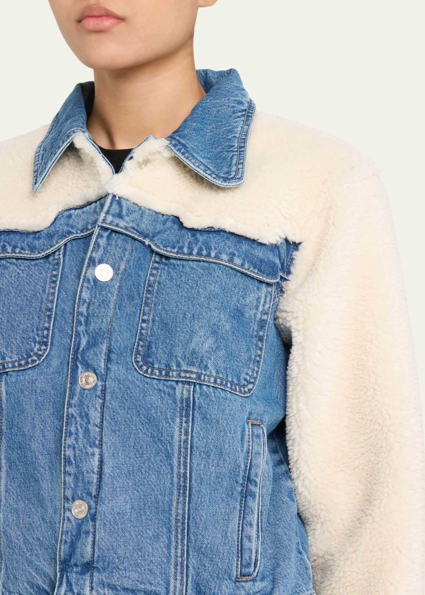 MOTHER The Backbend Combo Denim Jacket Image 5 of 5