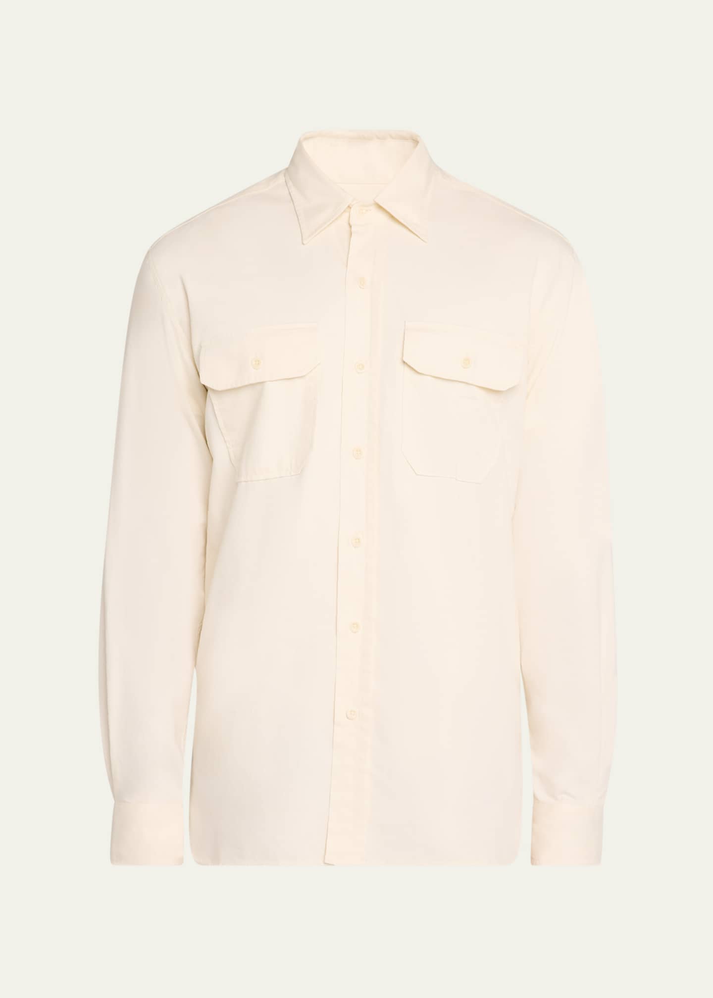 Ralph Lauren Purple Label Men's Chino Twill Casual Button-Down Shirt Image 1 of 5