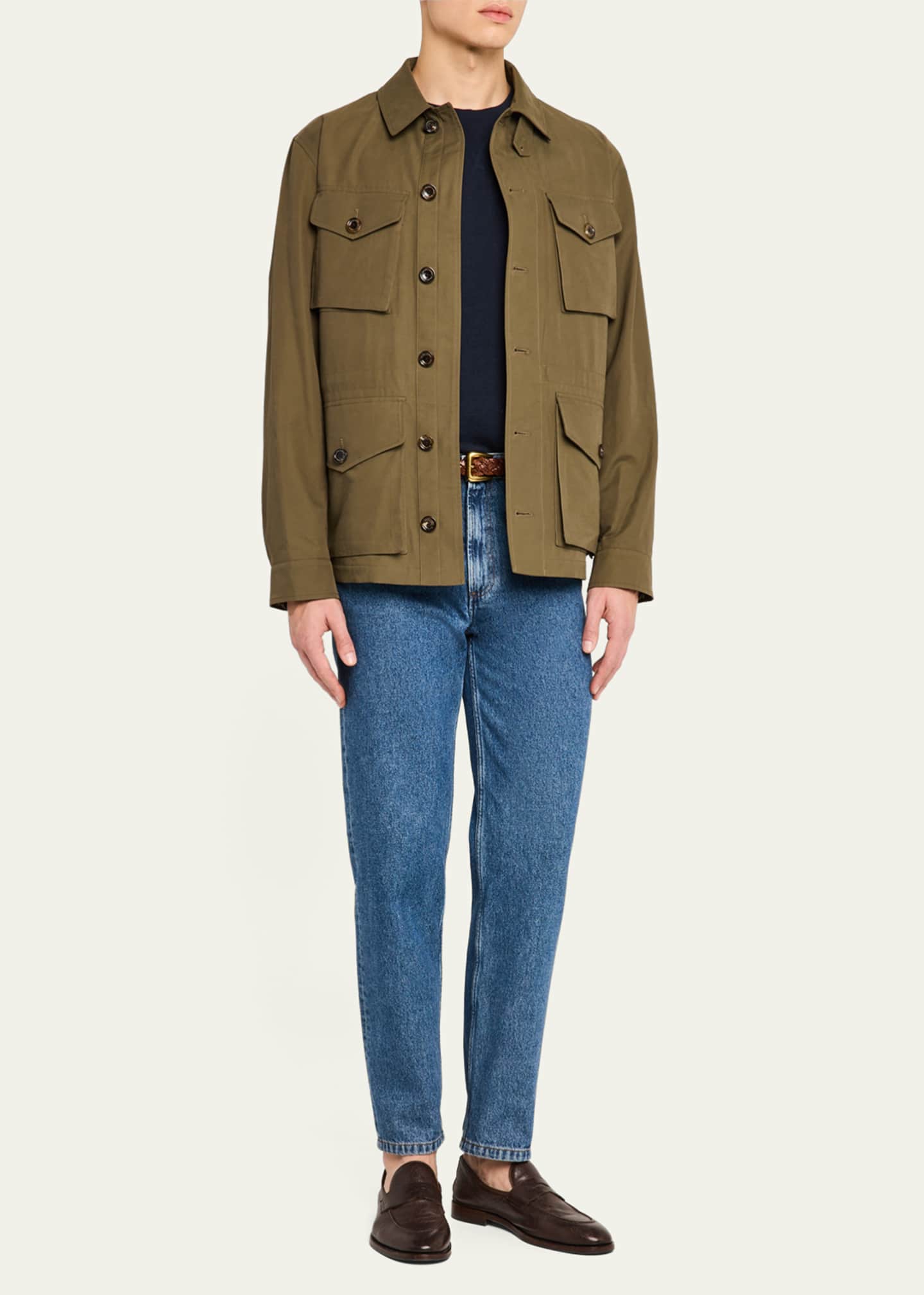 Ralph Lauren Purple Label Men's Twill Four-Pocket Jacket Image 2 of 5