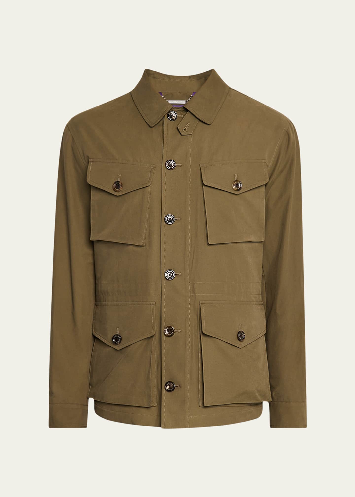 Ralph Lauren Purple Label Men's Twill Four-Pocket Jacket Image 1 of 5