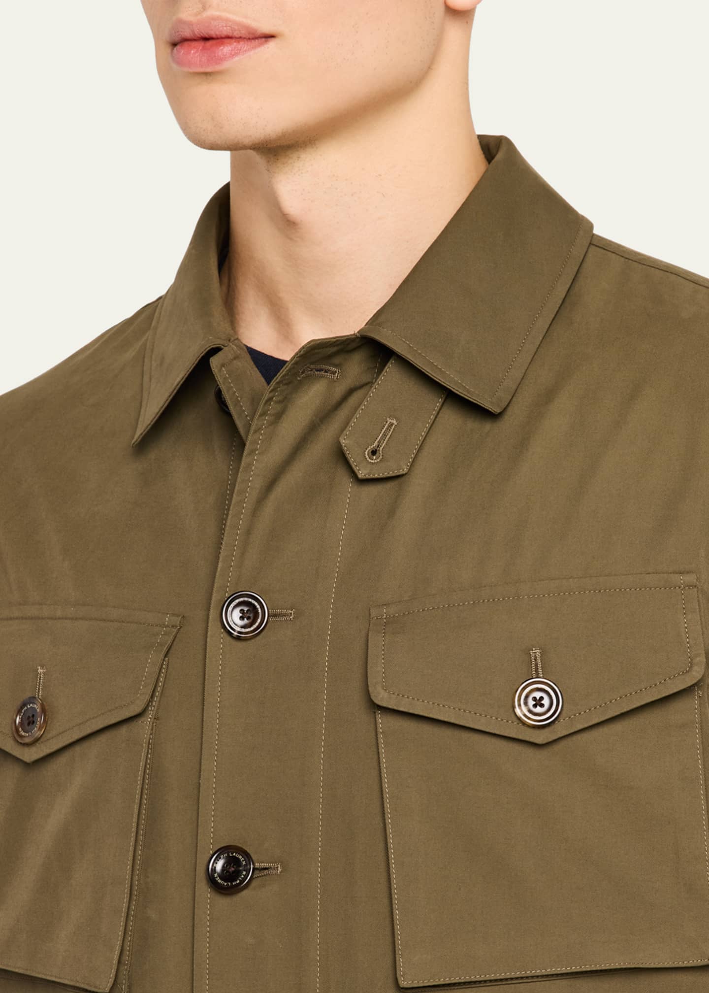 Ralph Lauren Purple Label Men's Twill Four-Pocket Jacket Image 5 of 5