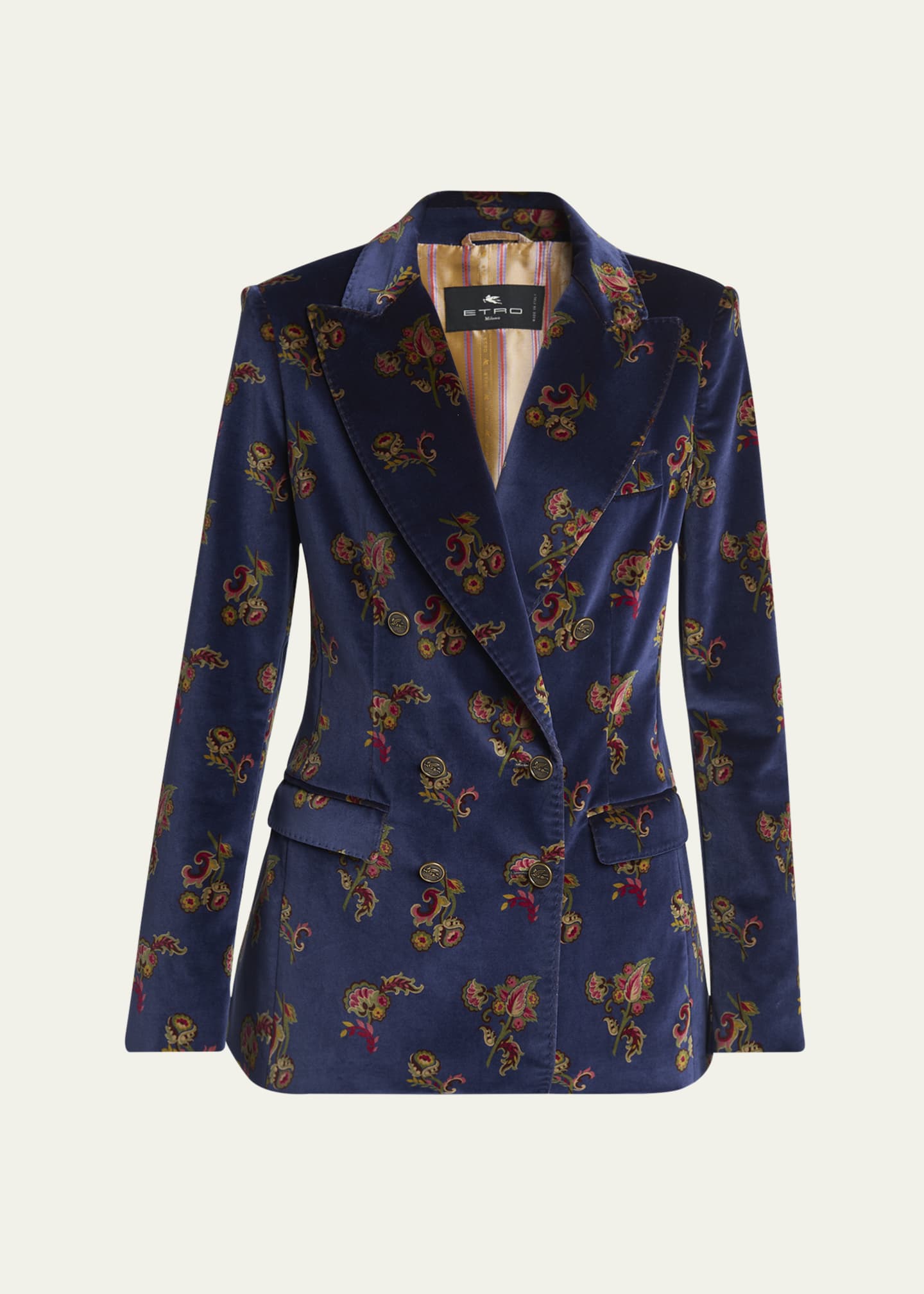 Etro Floral Velvet Jacket Image 1 of 5