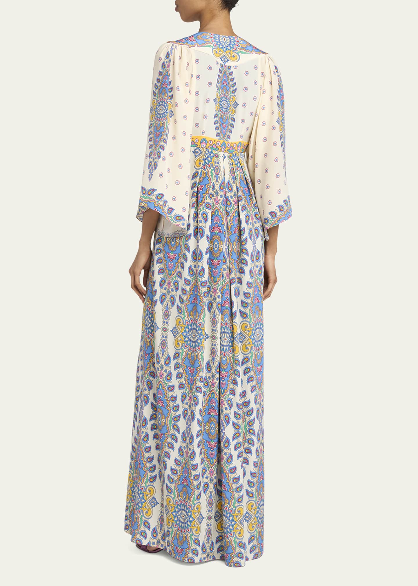 Etro Paisley Silk Maxi Dress Image 3 of 5