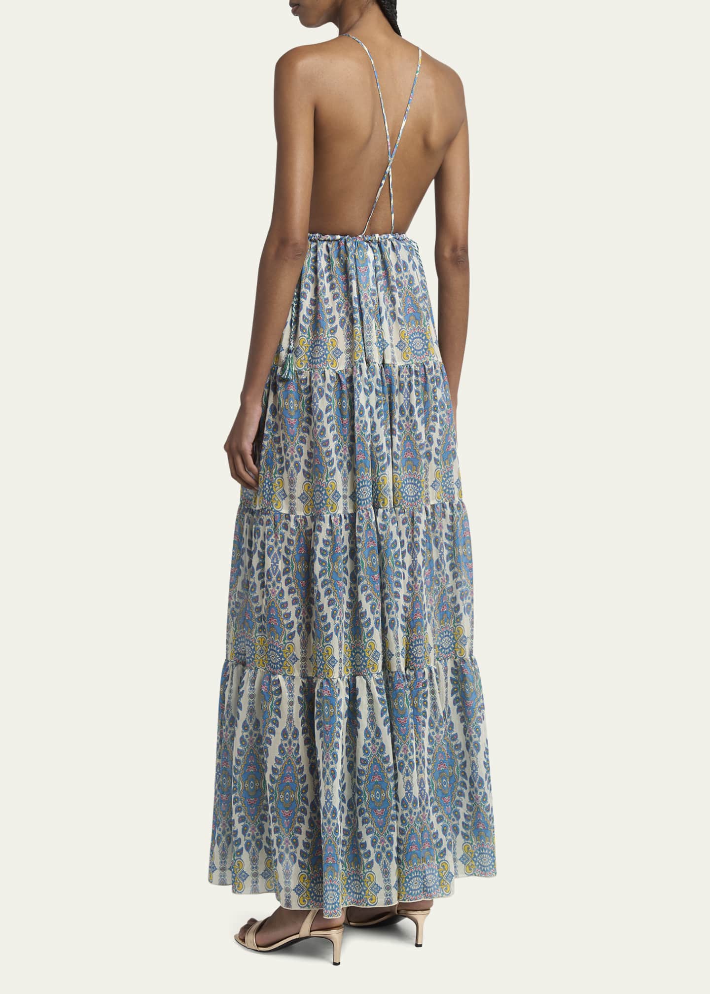 Etro Paisley Drawstring Beach Dress Image 3 of 5