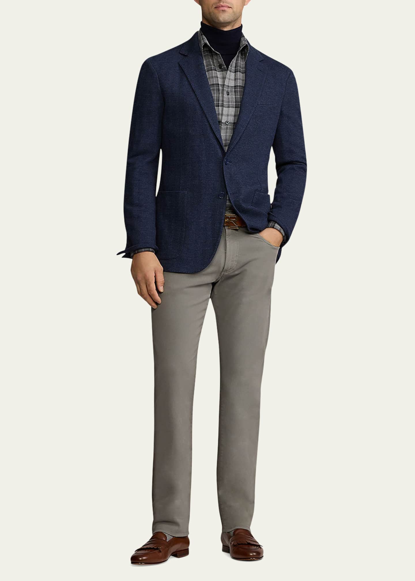 Ralph Lauren Purple Label Men's Slim Fit Stretch Twill Pants Image 2 of 6