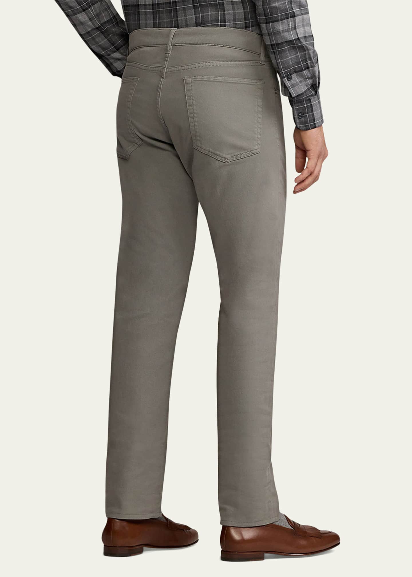 Ralph Lauren Purple Label Men's Slim Fit Stretch Twill Pants Image 3 of 6