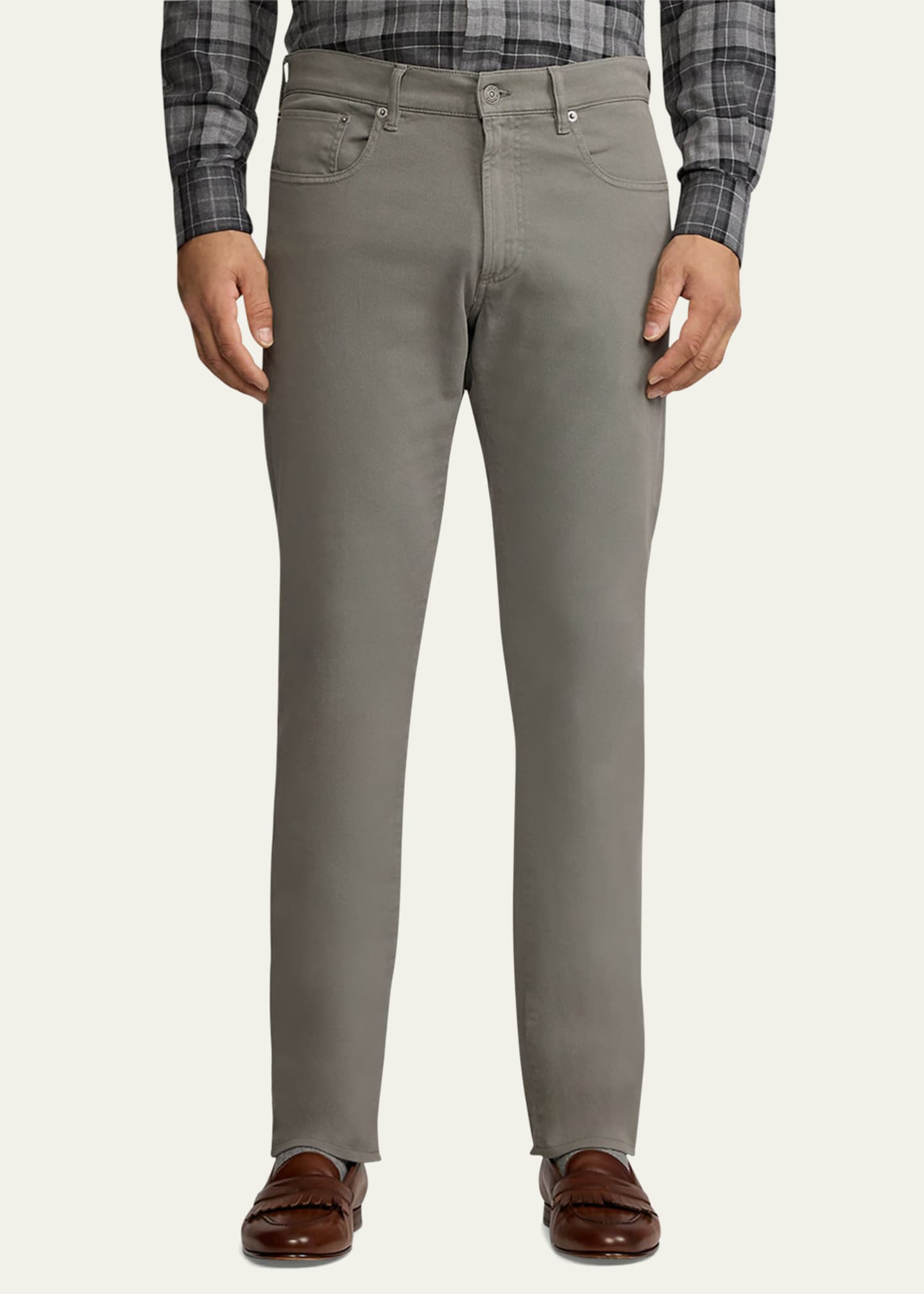 Ralph Lauren Purple Label Men's Slim Fit Stretch Twill Pants Image 4 of 6