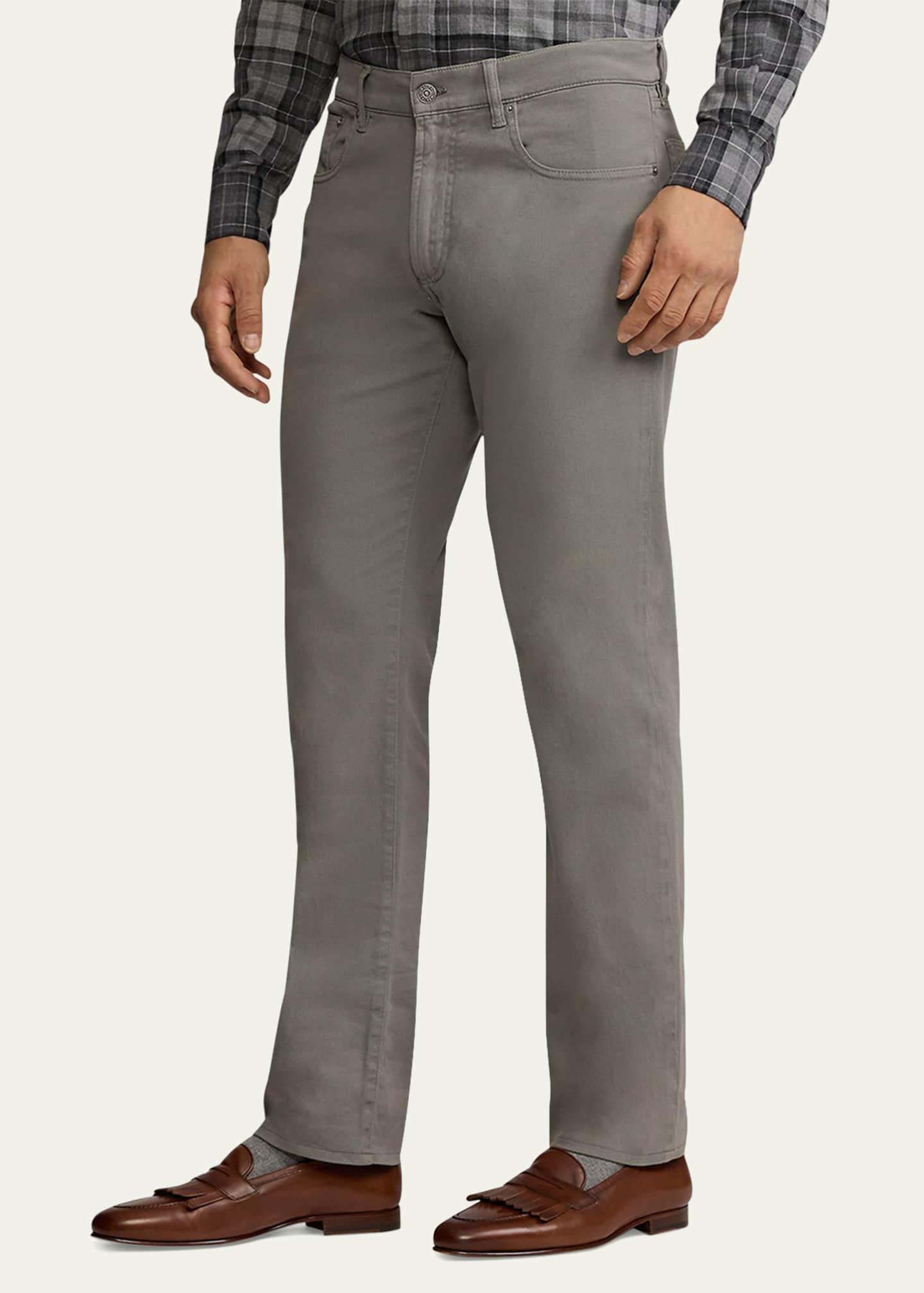 Ralph Lauren Purple Label Men's Slim Fit Stretch Twill Pants Image 6 of 6