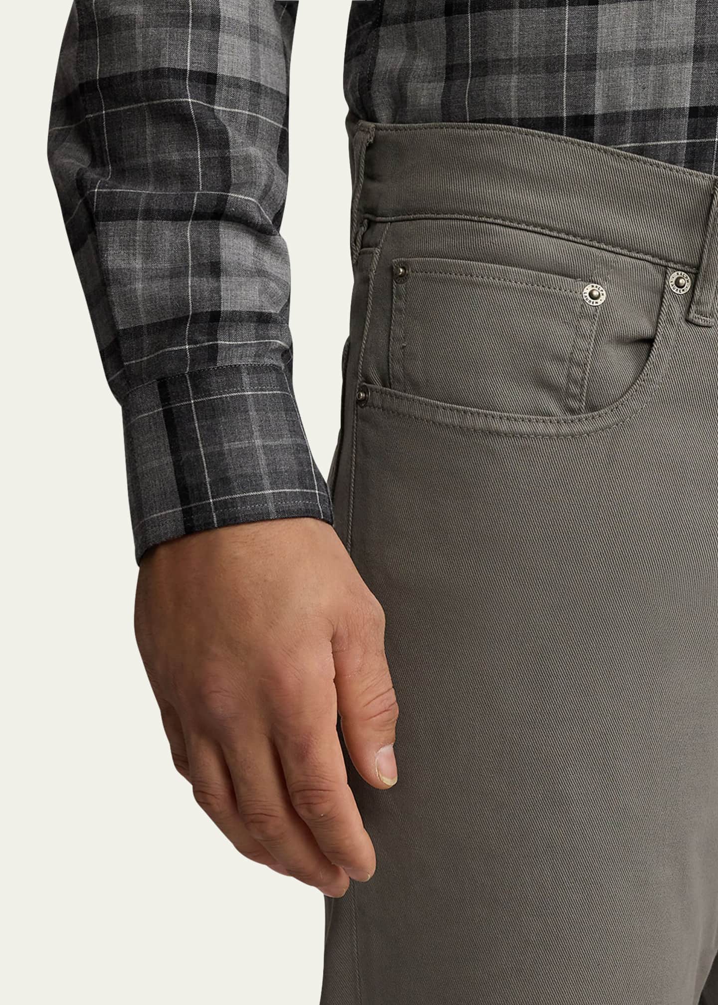 Ralph Lauren Purple Label Men's Slim Fit Stretch Twill Pants Image 5 of 6