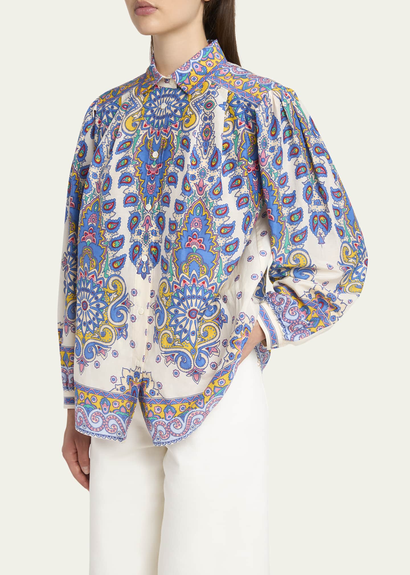 Etro Paisley Button Down Blouse Image 4 of 5