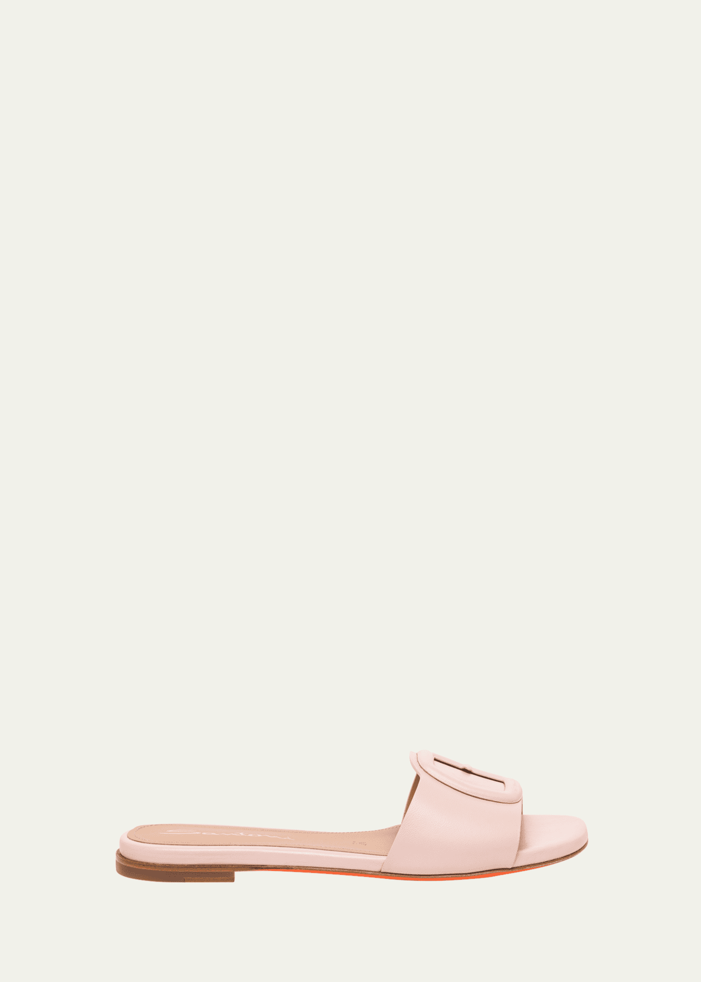 Marta Leather Buckle Flat Sandals