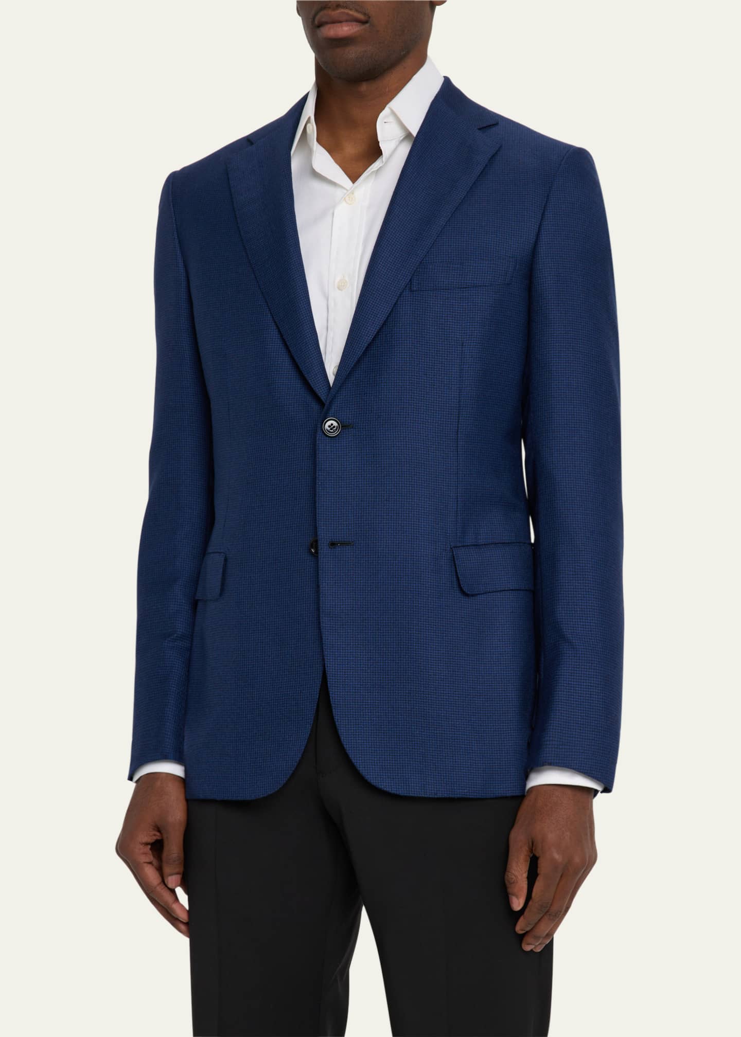 Brioni Men's Micro-Houndstooth Sport Coat Image 4 of 8
