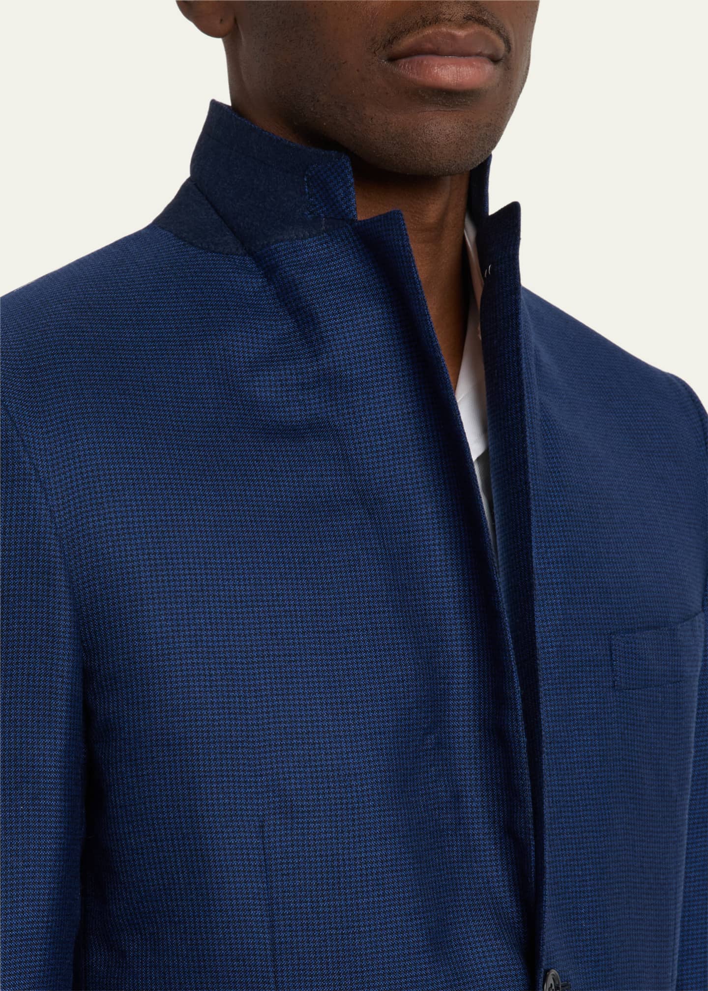 Brioni Men's Micro-Houndstooth Sport Coat Image 7 of 8