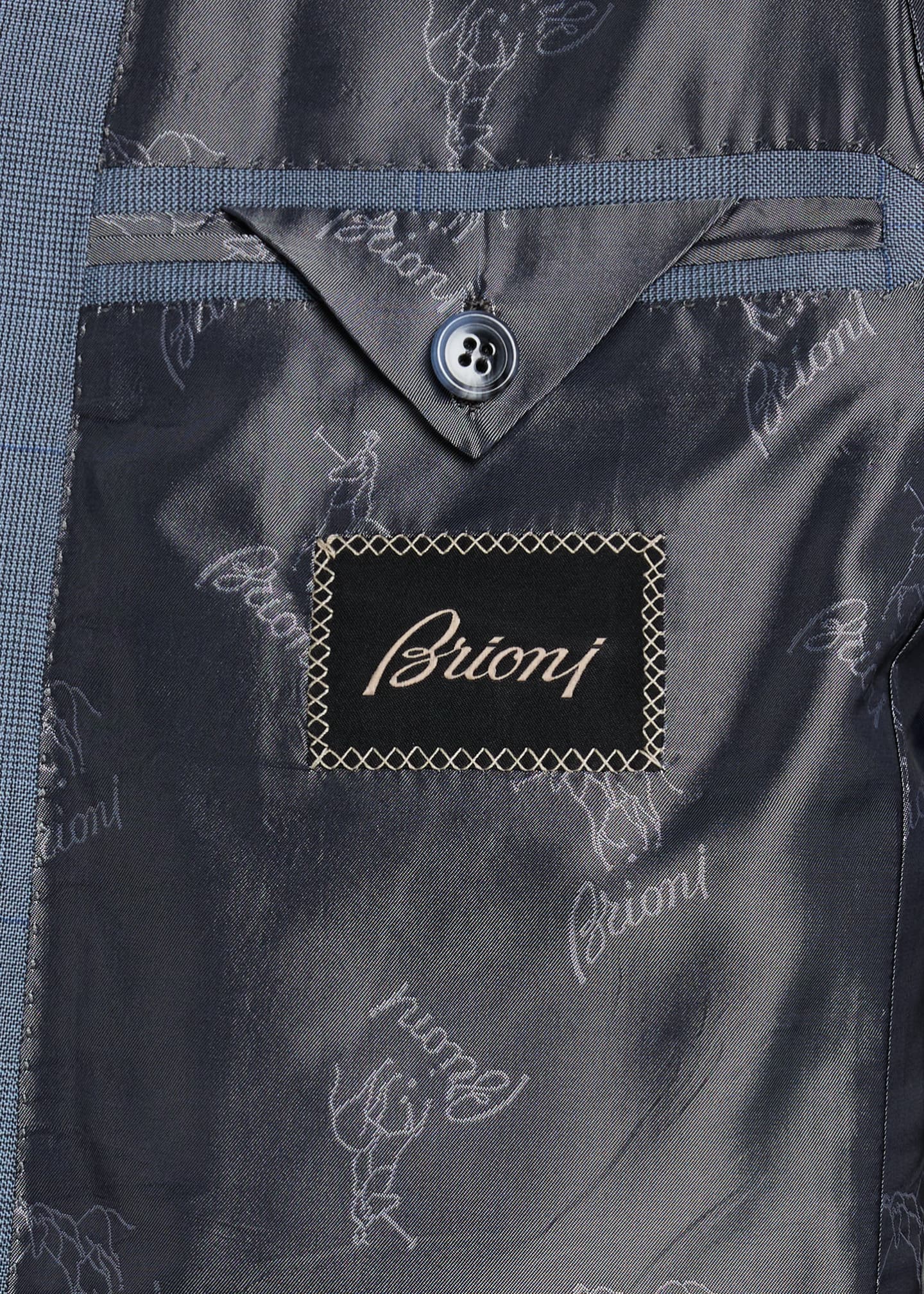 Brioni Men's Brunico Prince of Wales Suit Image 7 of 8
