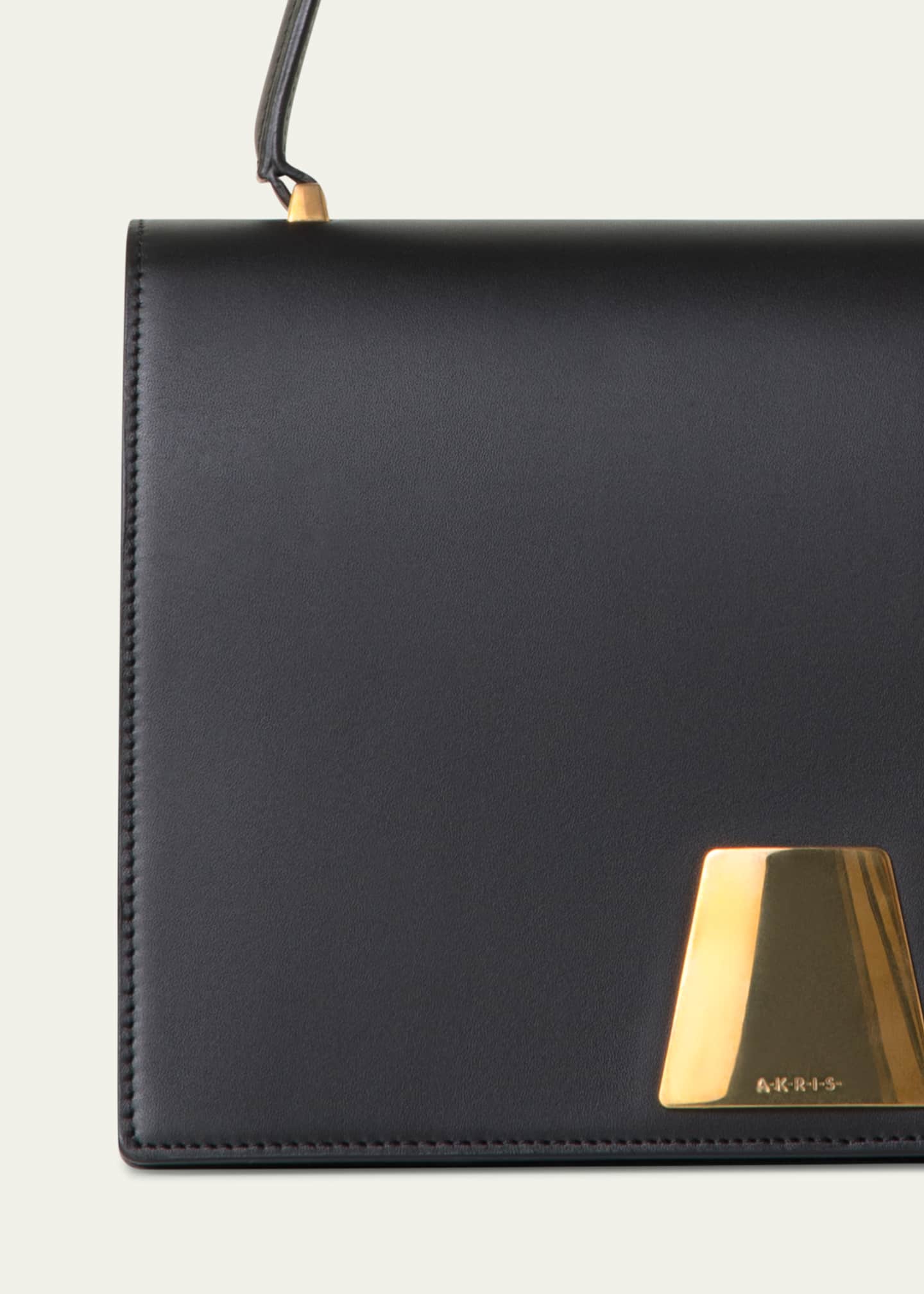 Akris Alice Flap Leather Crossbody Bag Image 4 of 4