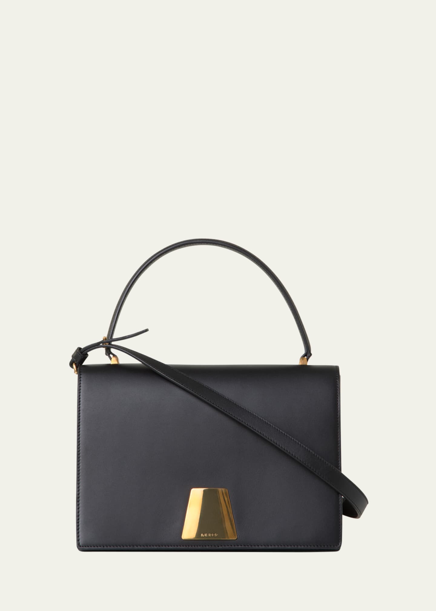 Akris Alice Flap Leather Crossbody Bag Image 1 of 4