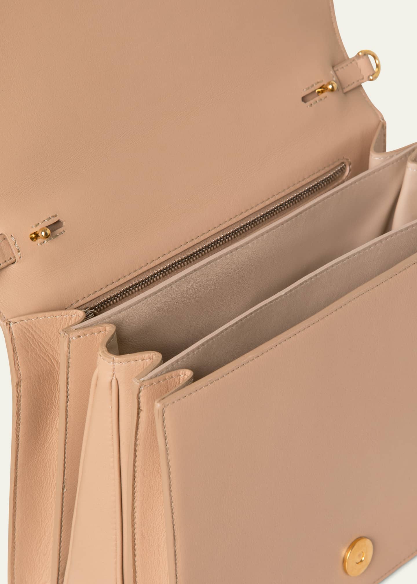 Akris Alice Flap Leather Crossbody Bag Image 3 of 4