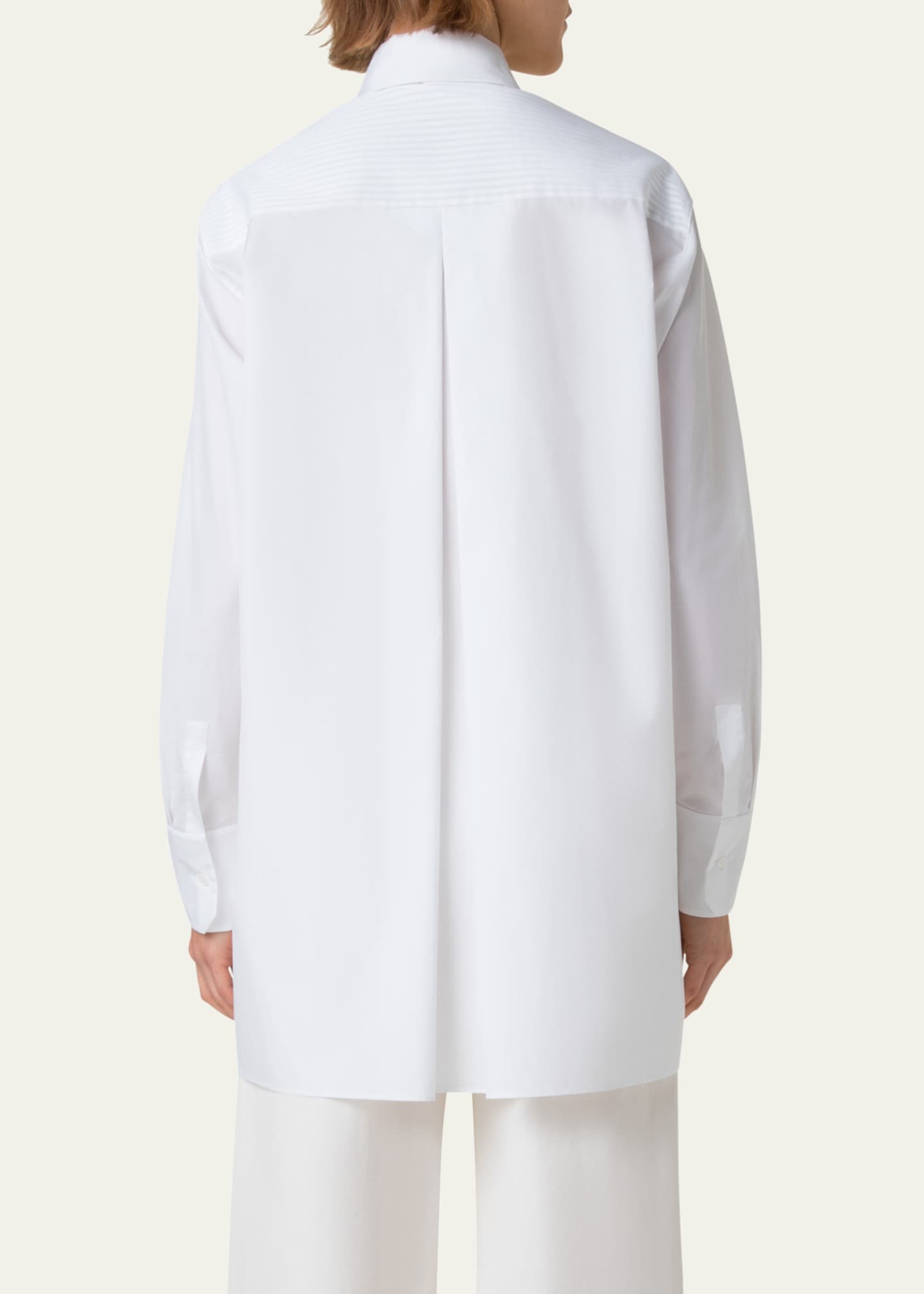 Akris Textured Cotton Voile Oversized Shirt Image 3 of 5