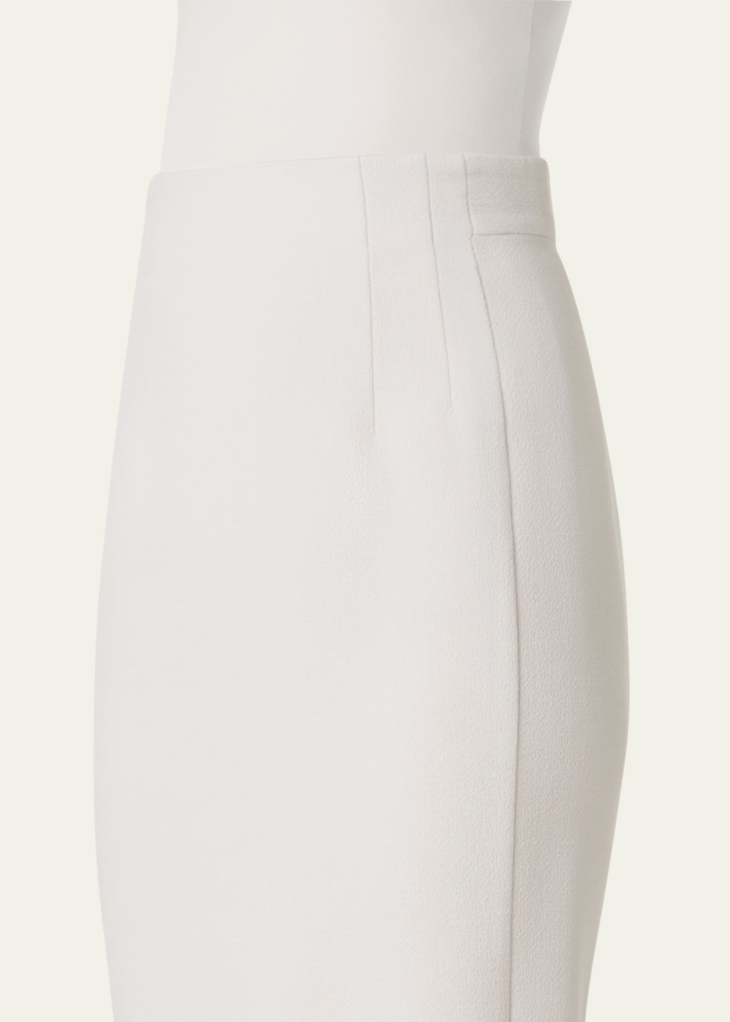 Akris Double-Face Wool Crepe Pencil Skirt Image 5 of 5
