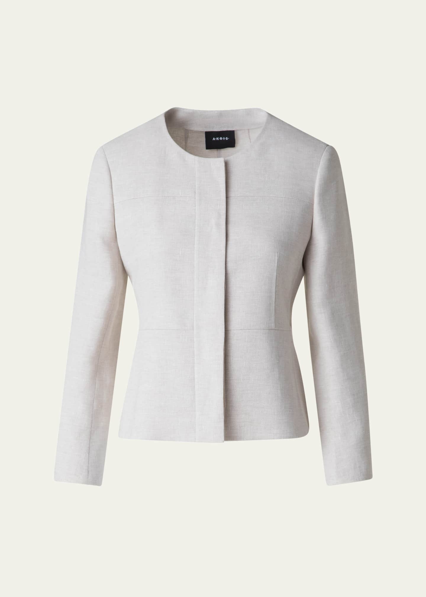 Akris Tina Double-Face Fitted Jacket Image 1 of 5
