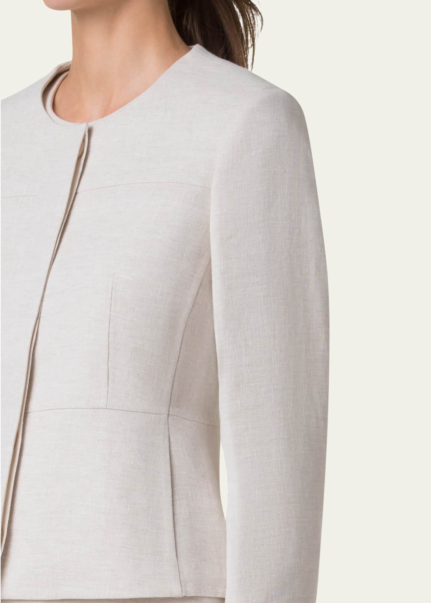 Akris Tina Double-Face Fitted Jacket Image 5 of 5
