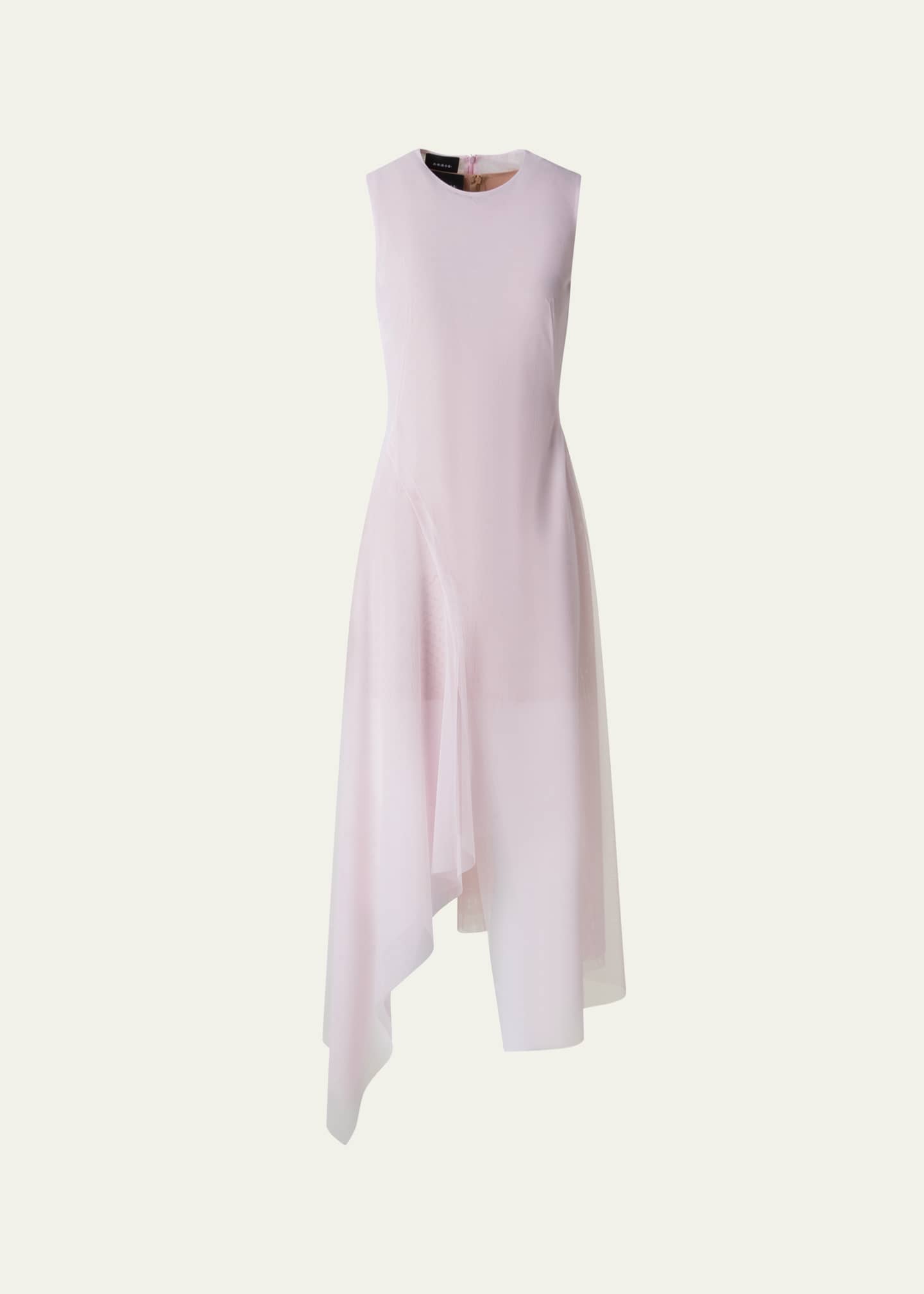 Akris Double Layer Techno Tulle Midi Dress Image 1 of 5