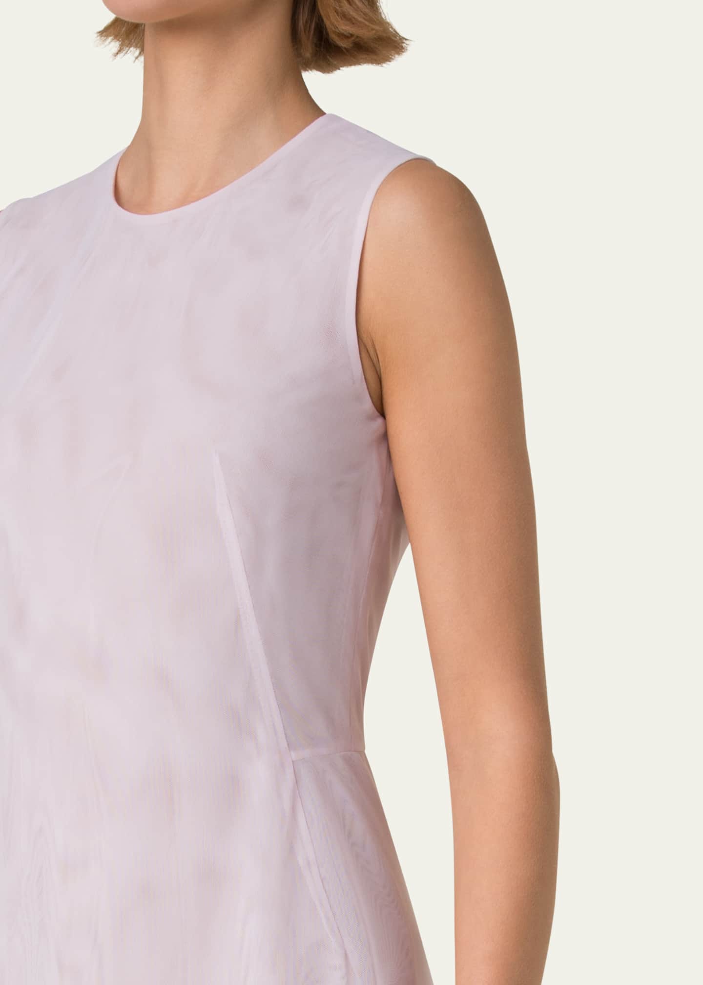 Akris Double Layer Techno Tulle Midi Dress Image 5 of 5