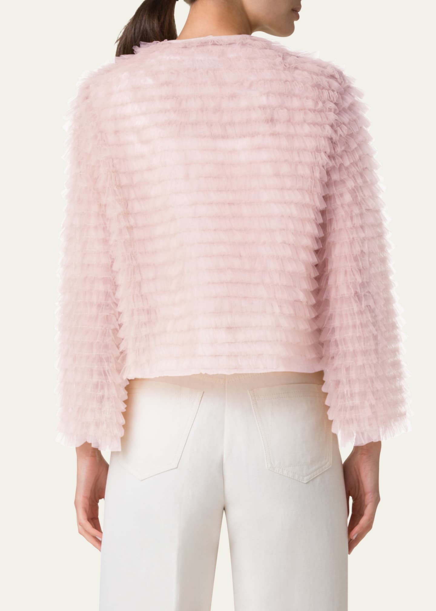 Akris Alida Ruffle Tulle Jacket - Bergdorf Goodman