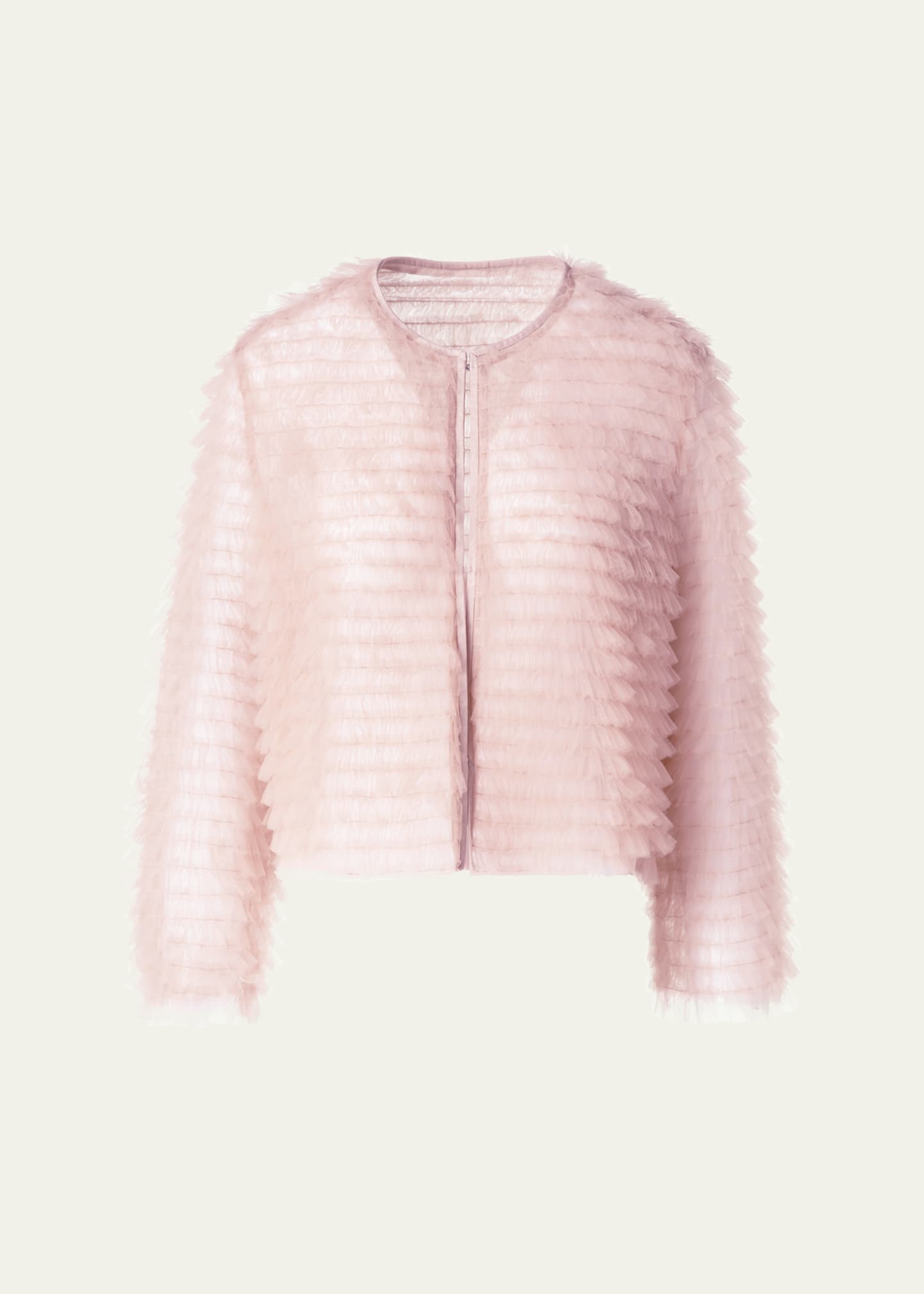 Akris Alida Ruffle Tulle Jacket - Bergdorf Goodman