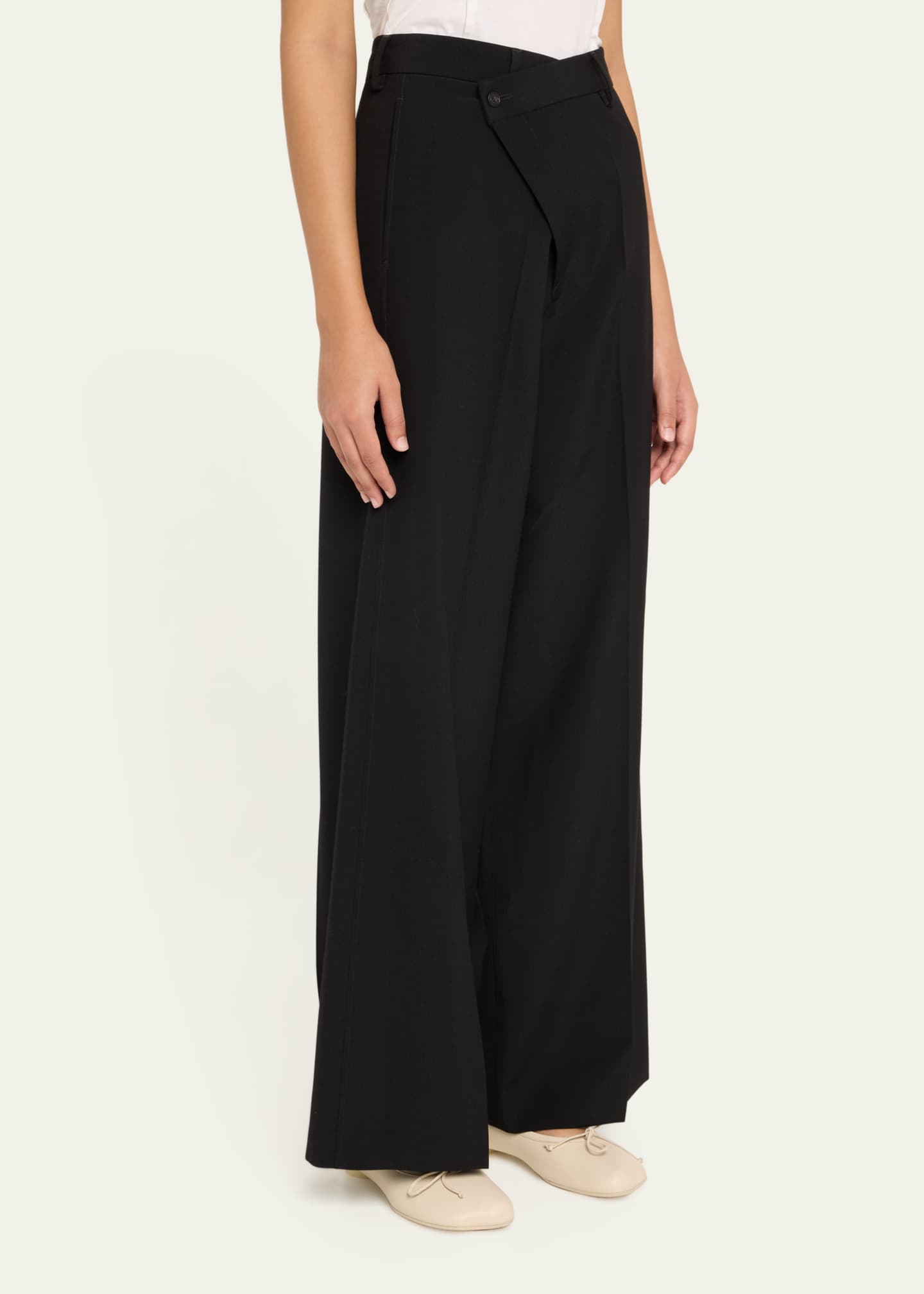MM6 Maison Margiela Crossover Wide-Leg Pants Image 4 of 5