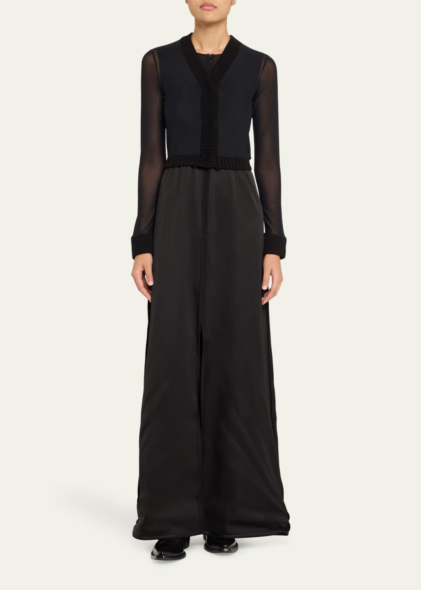 MM6 Maison Margiela Mesh Long-Sleeve Top Image 2 of 5