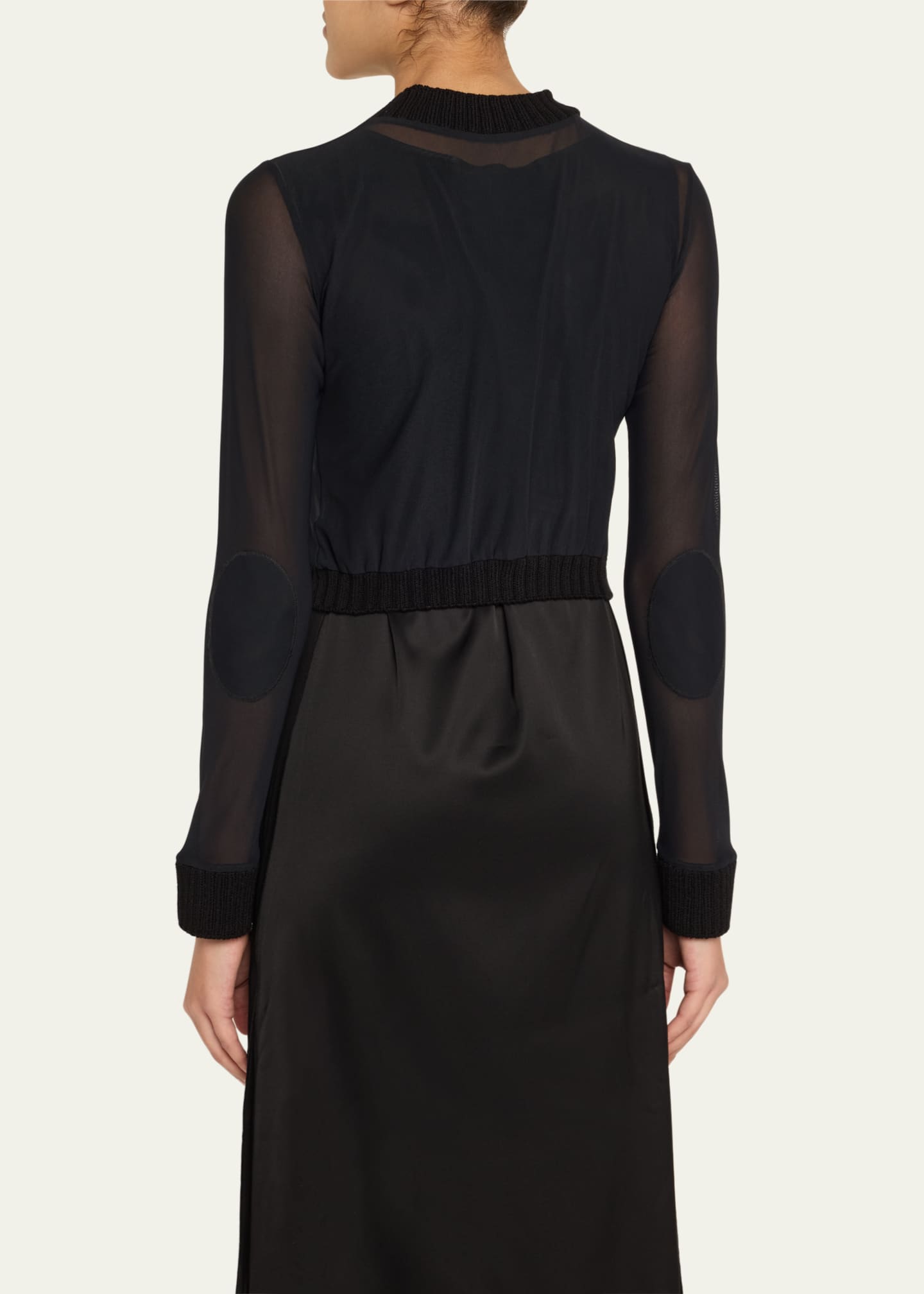 MM6 Maison Margiela Mesh Long-Sleeve Top Image 3 of 5