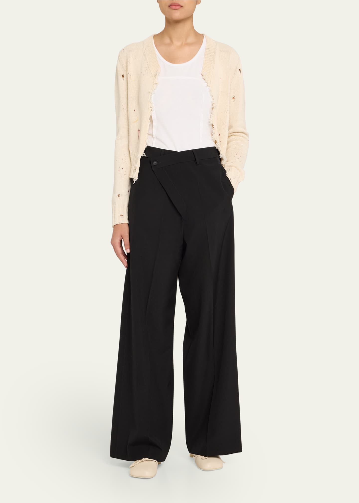 MM6 Maison Margiela Distressed Cardigan Image 2 of 5