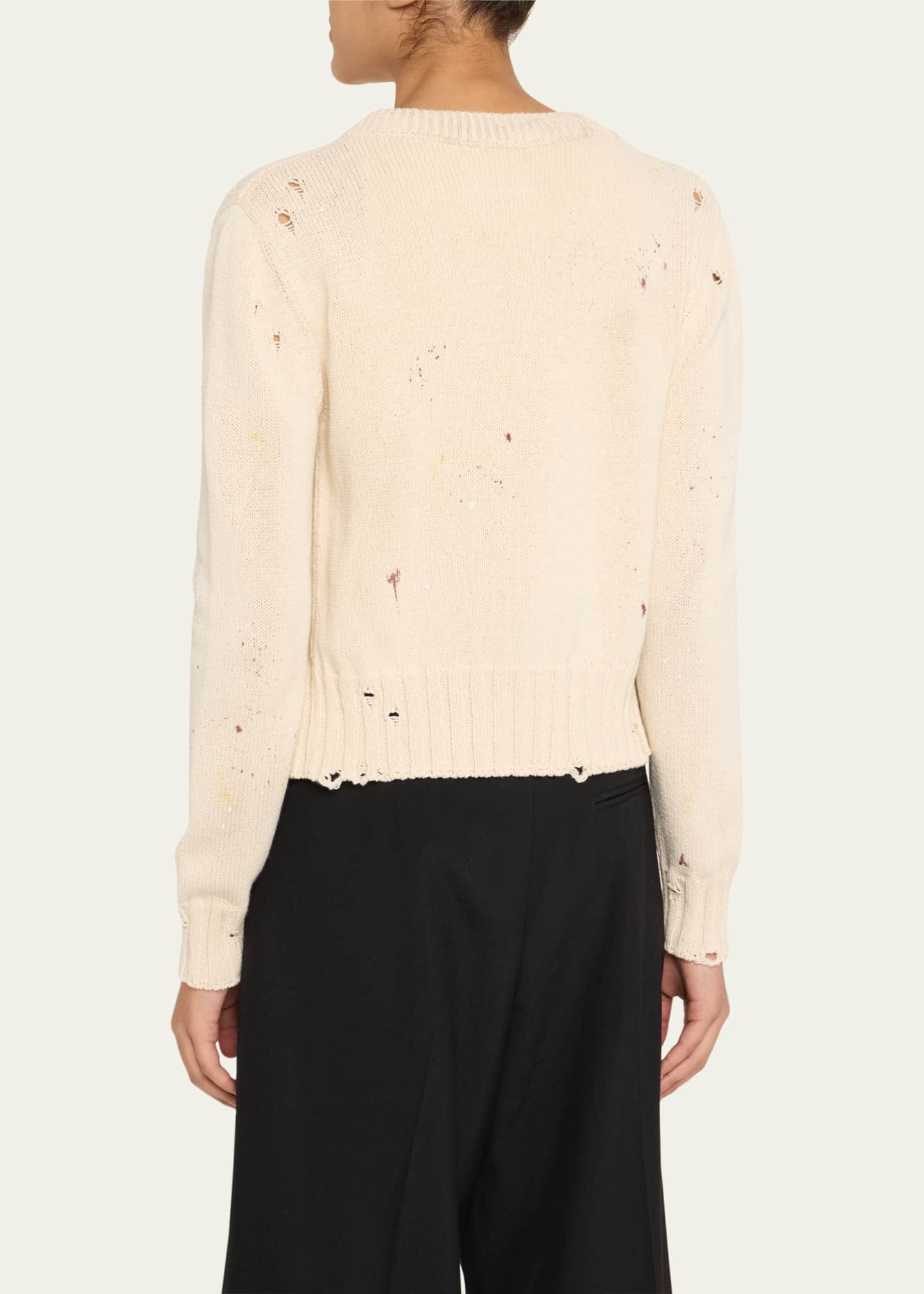 MM6 Maison Margiela Distressed Cardigan Image 3 of 5