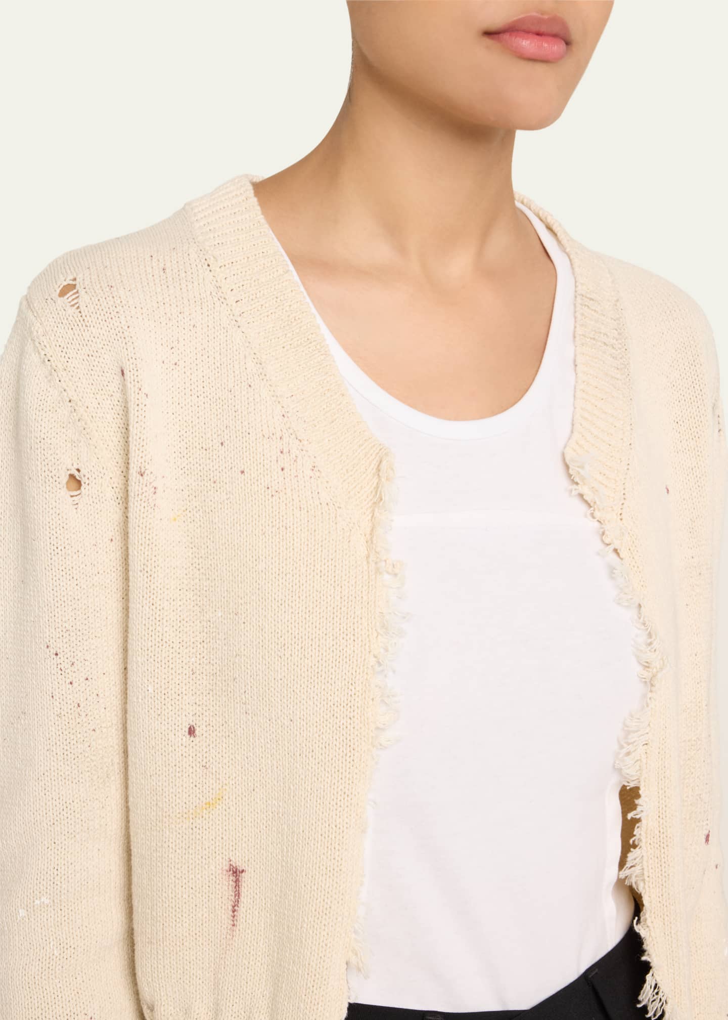 MM6 Maison Margiela Distressed Cardigan Image 5 of 5
