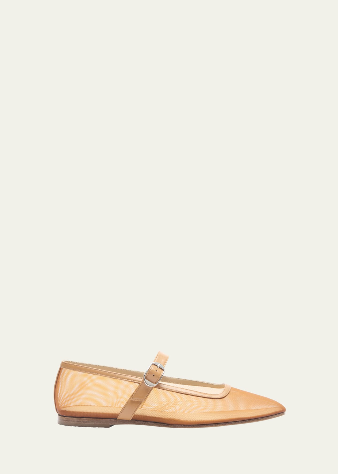 Mesh Mary Jane Ballerina Flats