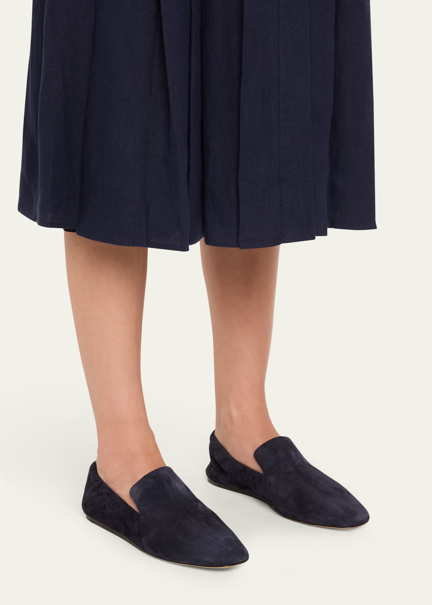 Le Monde Beryl Mocassin Suede Loafers Image 2 of 6