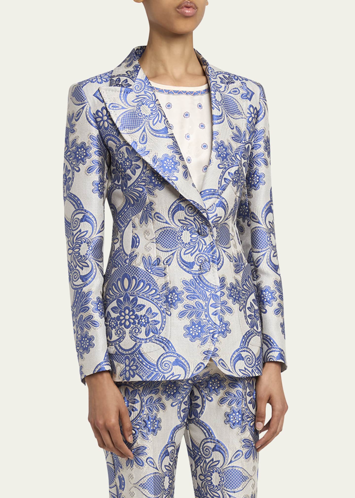Etro Floral Paisley Jacquard Jacket Image 4 of 5