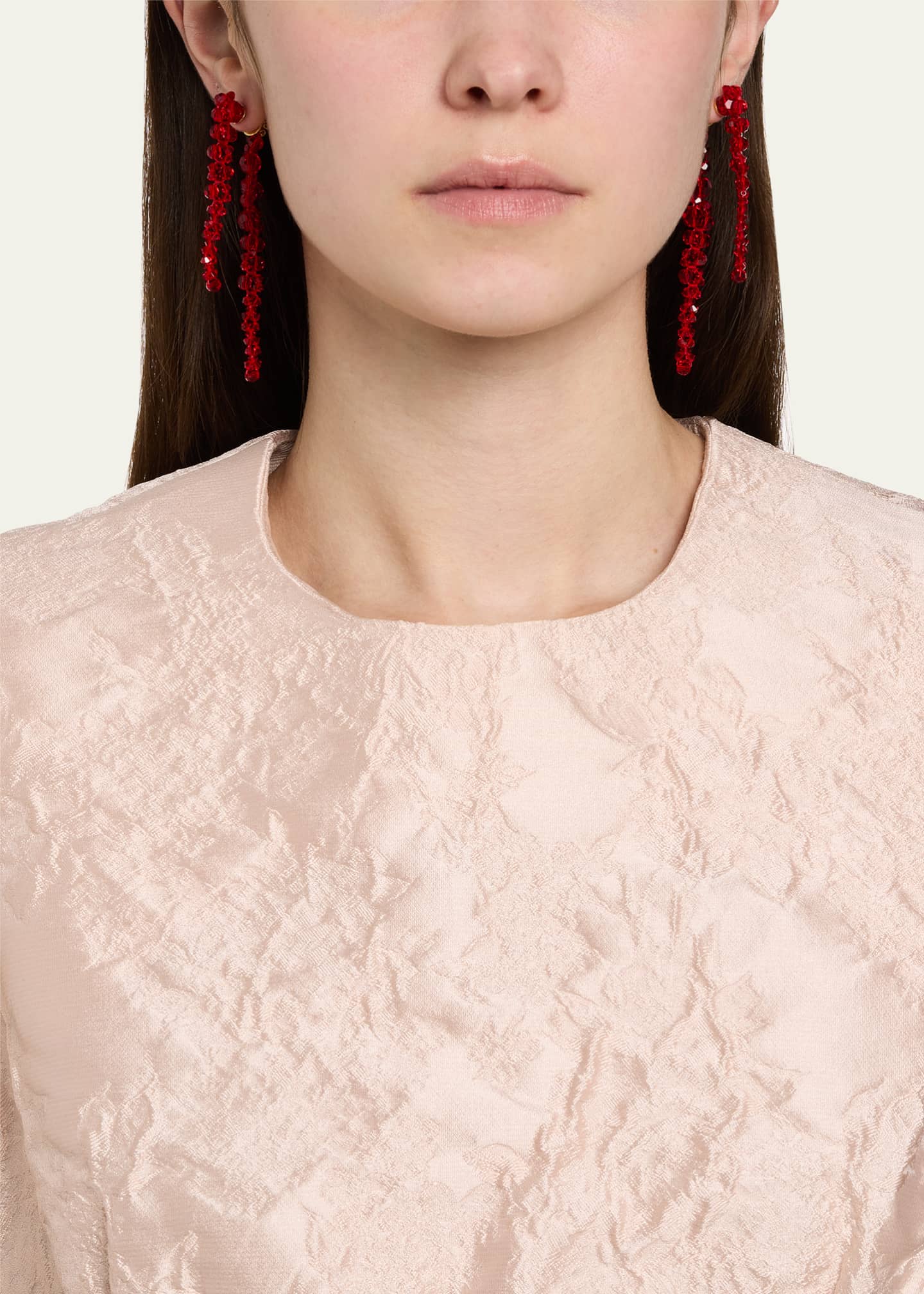 Double Pierce Through Drip Earrings - Thumbnail 2