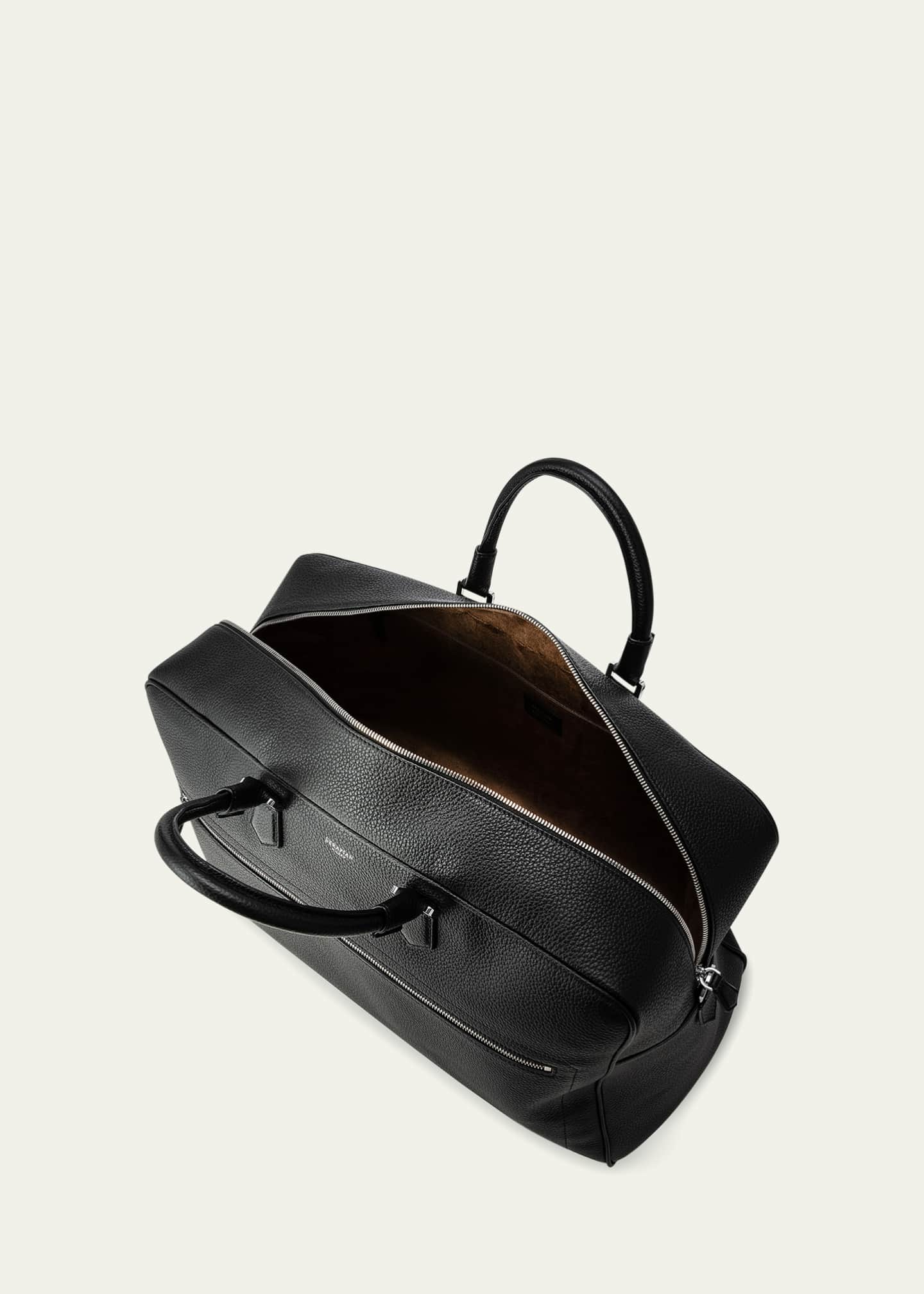 Serapian Men's Medium Cachemire Leather Weekender Bag Image 3 of 3