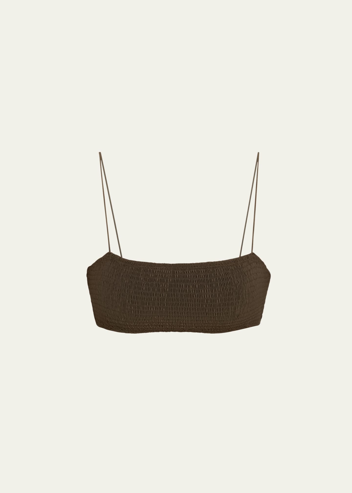 Toteme Smocked Bikini Top Image 1 of 3