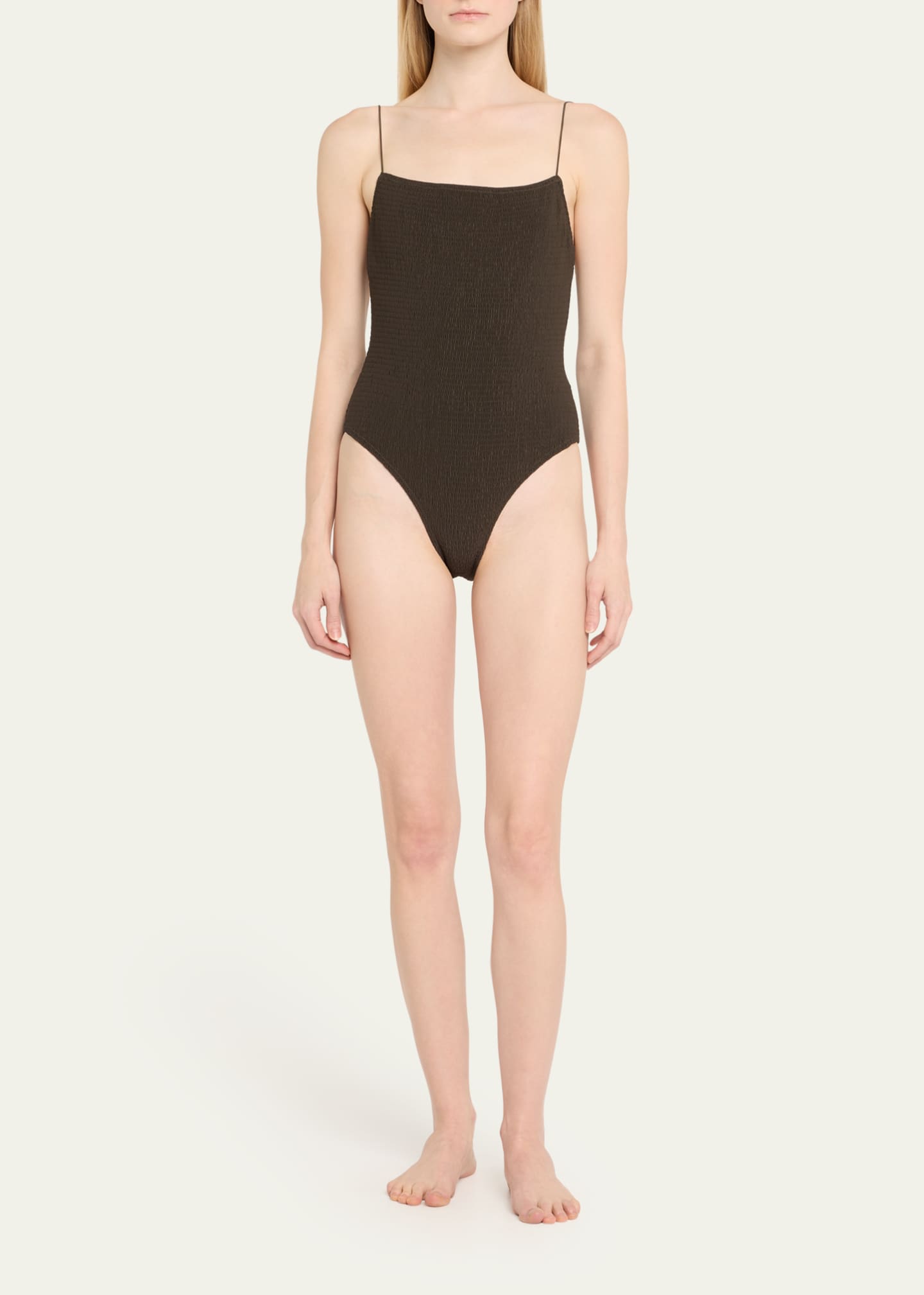 Toteme Smocked One-Piece Swimsuit Image 2 of 4